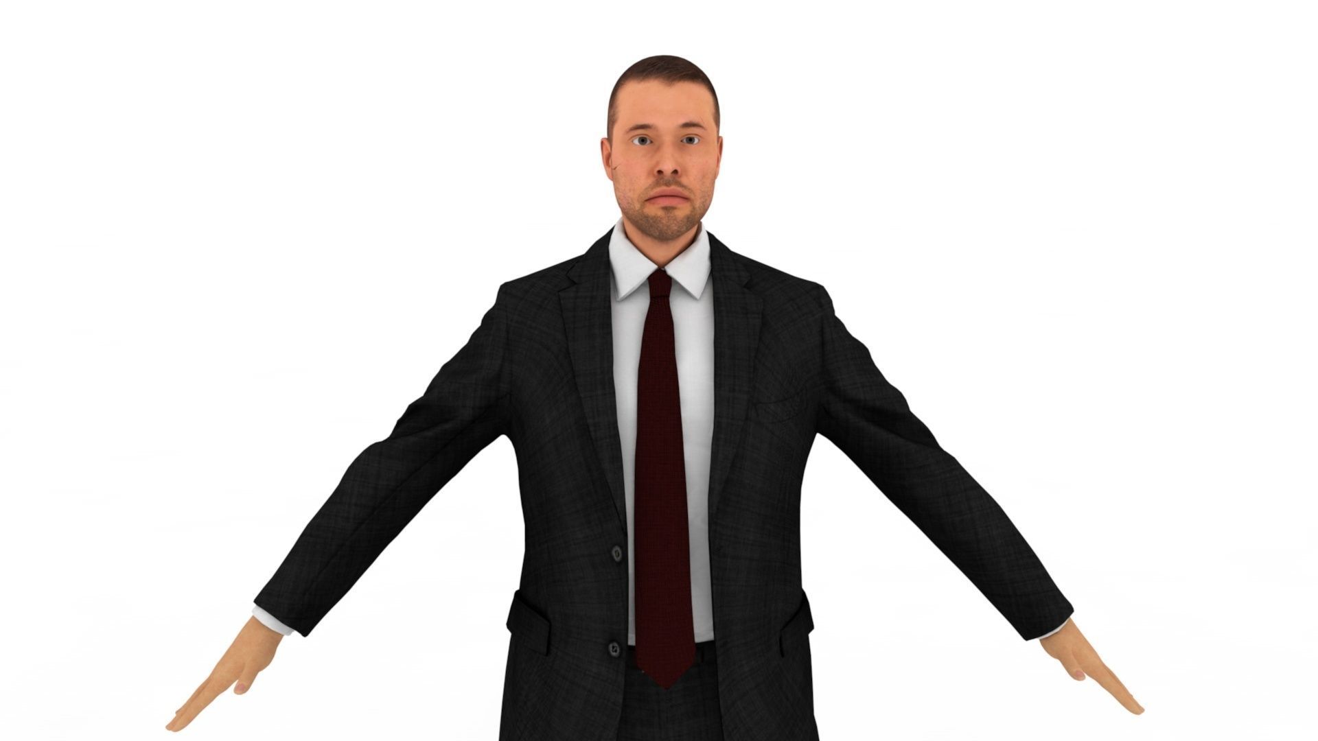 Business man 3D model_3