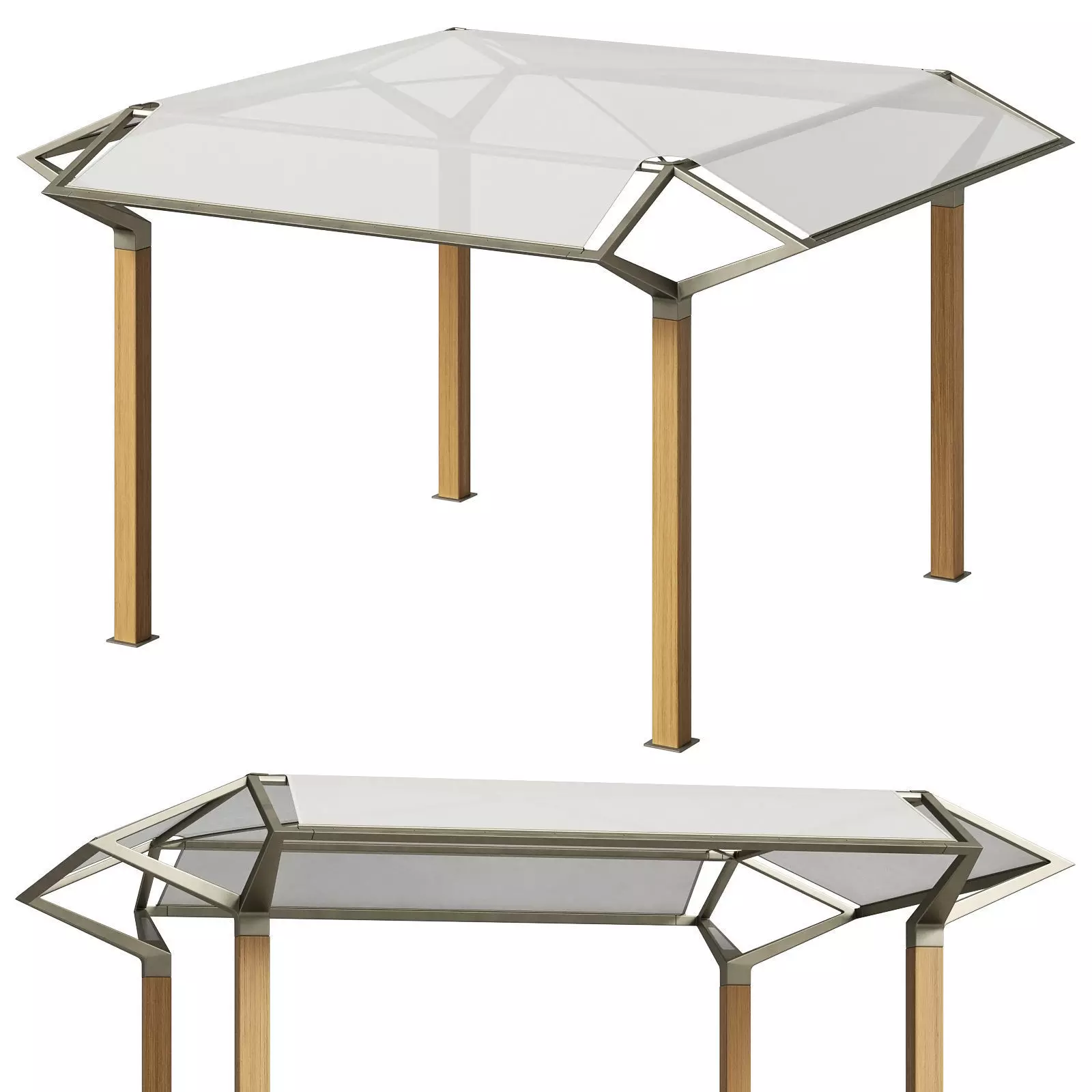 Ethimo shading pergola Cosmo 3D model