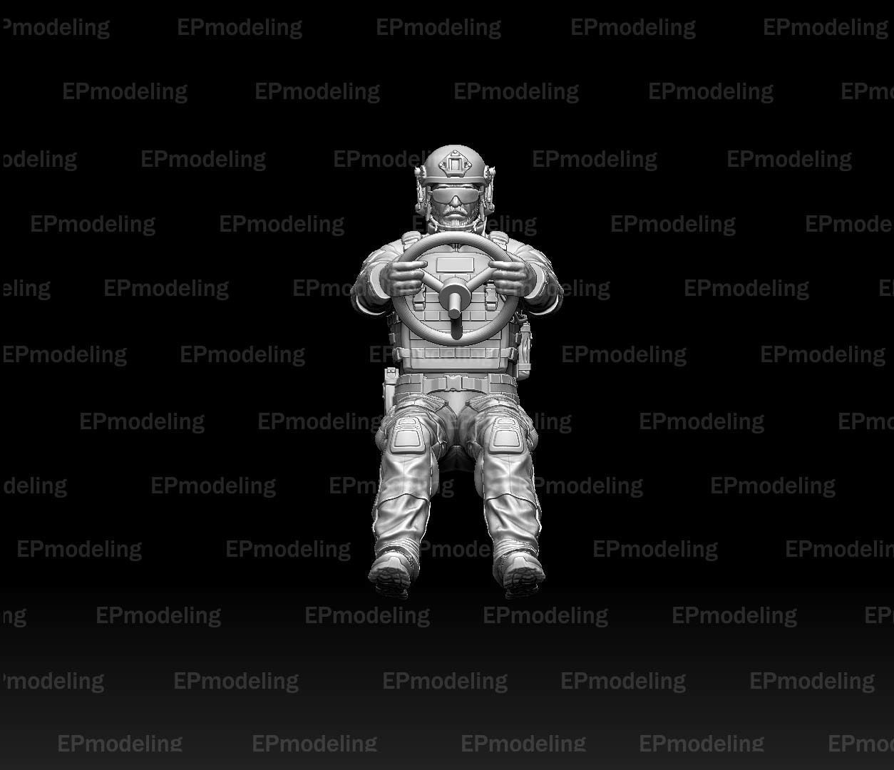 soldier usa driver 3D print model_9