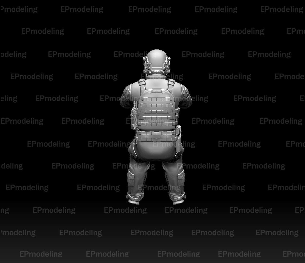 soldier usa driver 3D print model_5