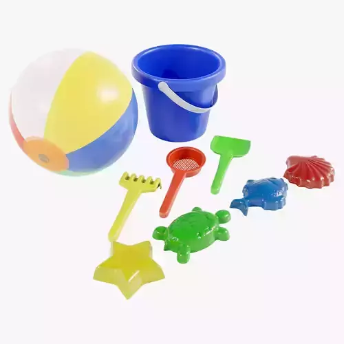 Beach Toys Set 3D model