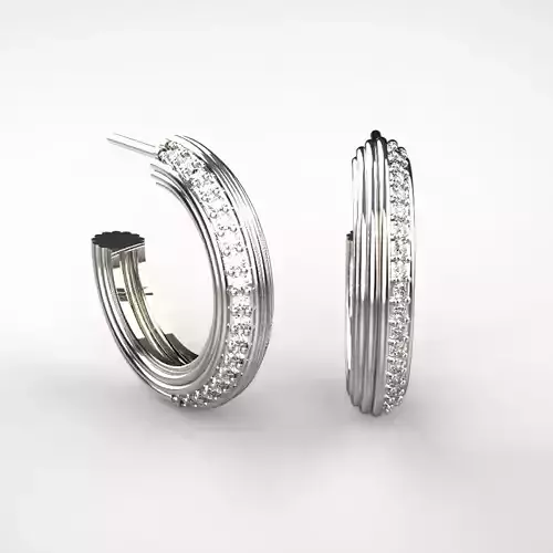 Half-hoop earring design