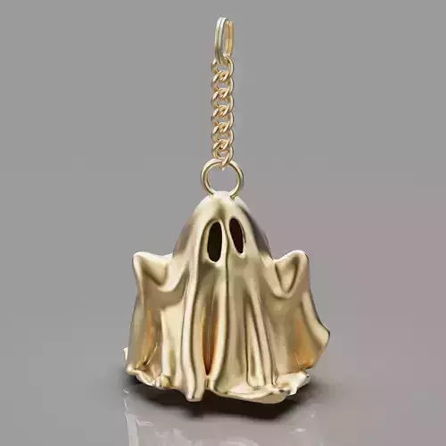 Ghost key holder  gold   jewelry printable 3D model