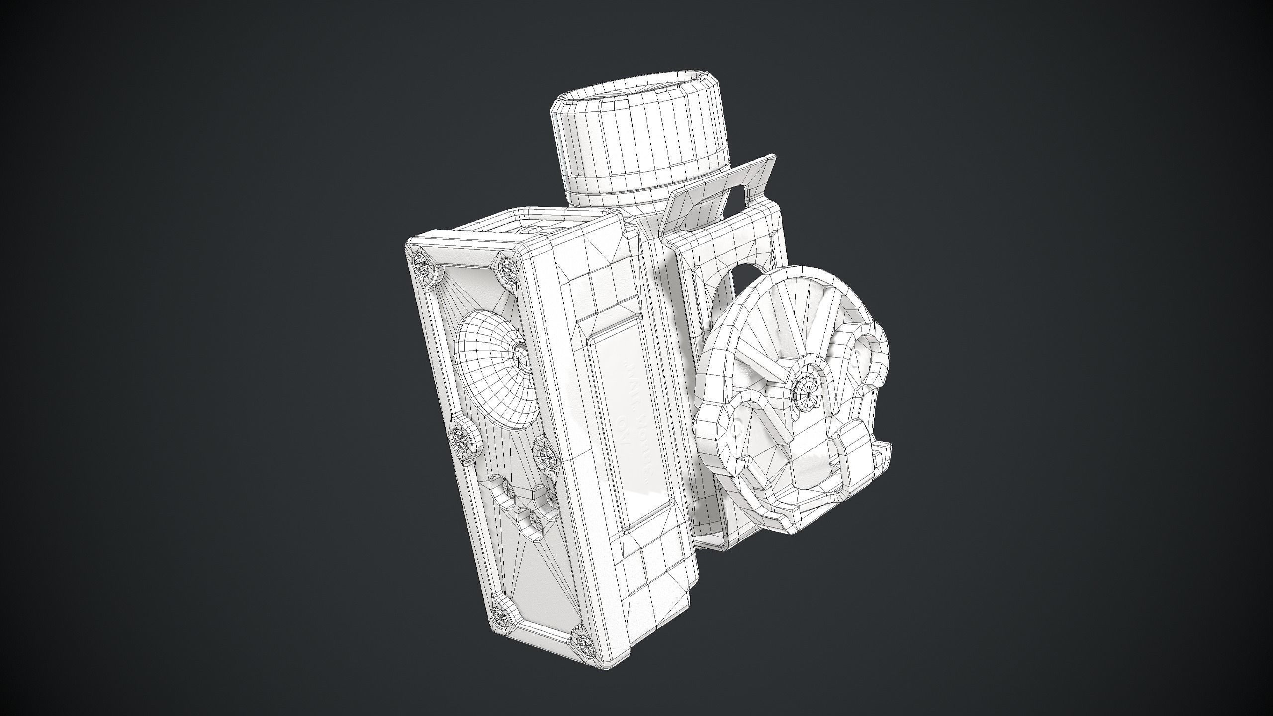 Tactical Light 6E2  Low-poly 3D model_12