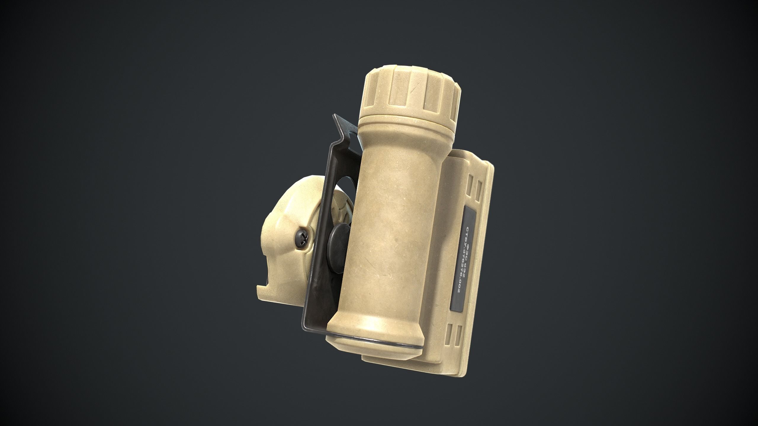 Tactical Light 6E2  Low-poly 3D model_4