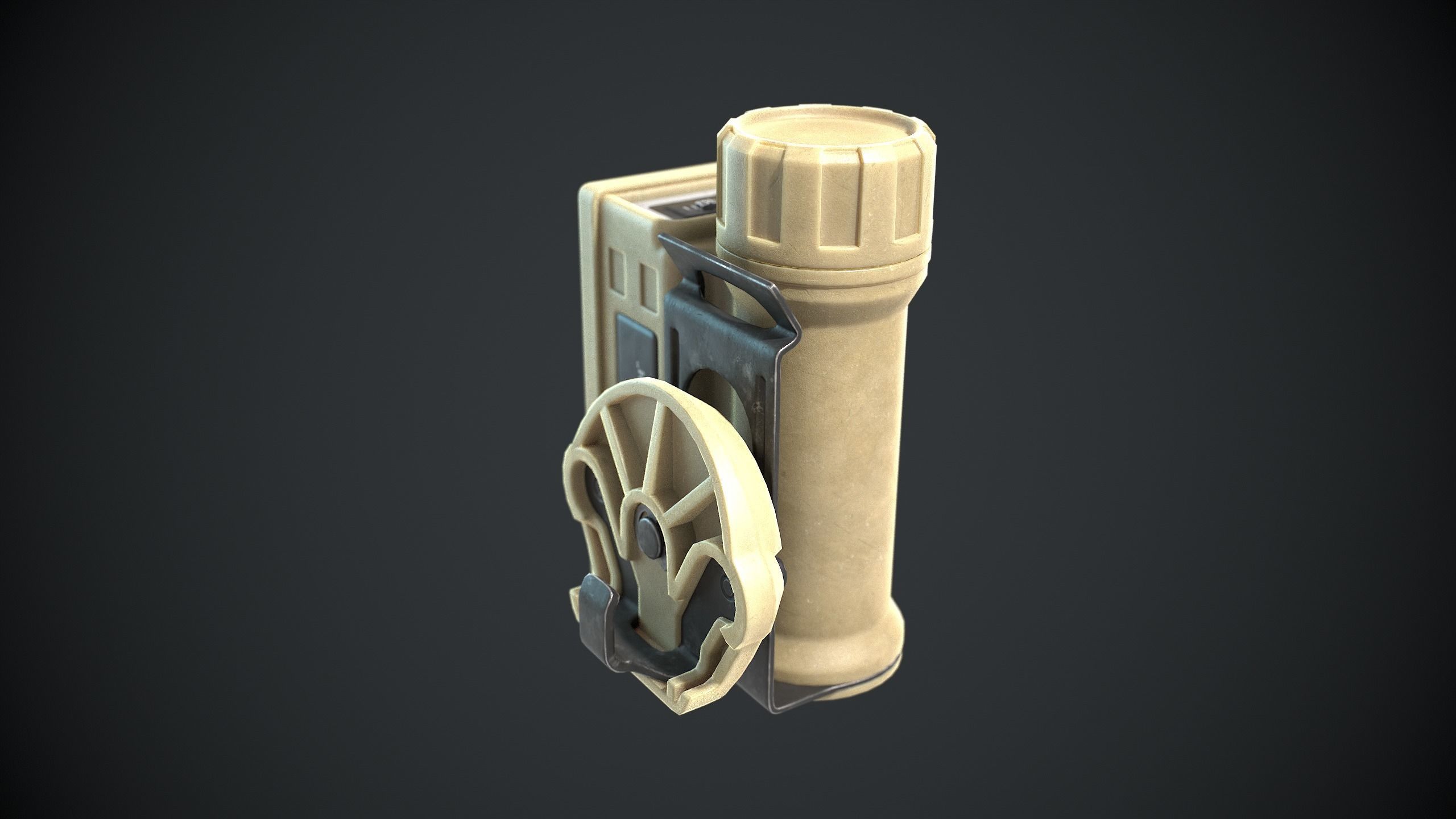 Tactical Light 6E2  Low-poly 3D model_9