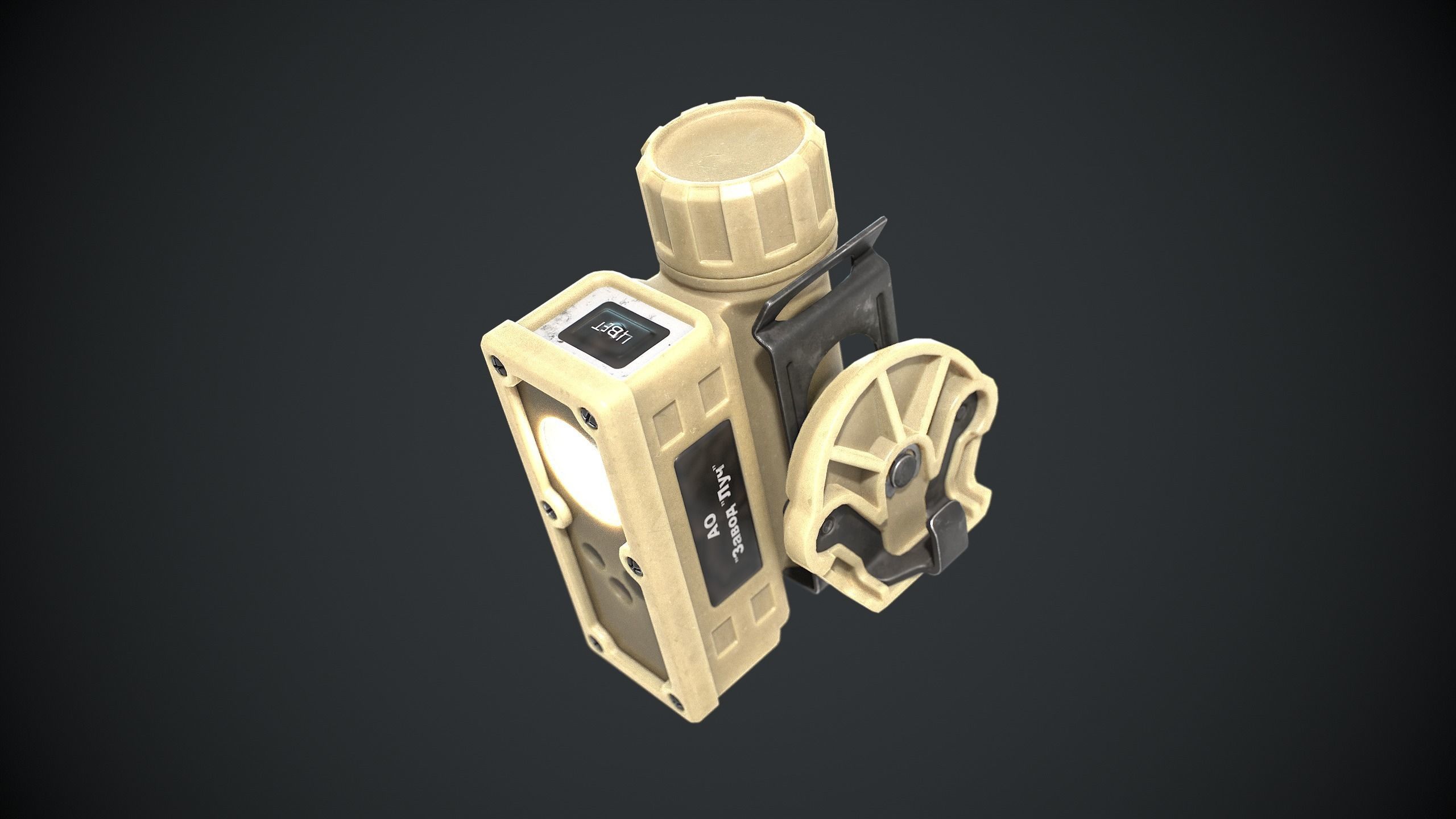Tactical Light 6E2  Low-poly 3D model_3