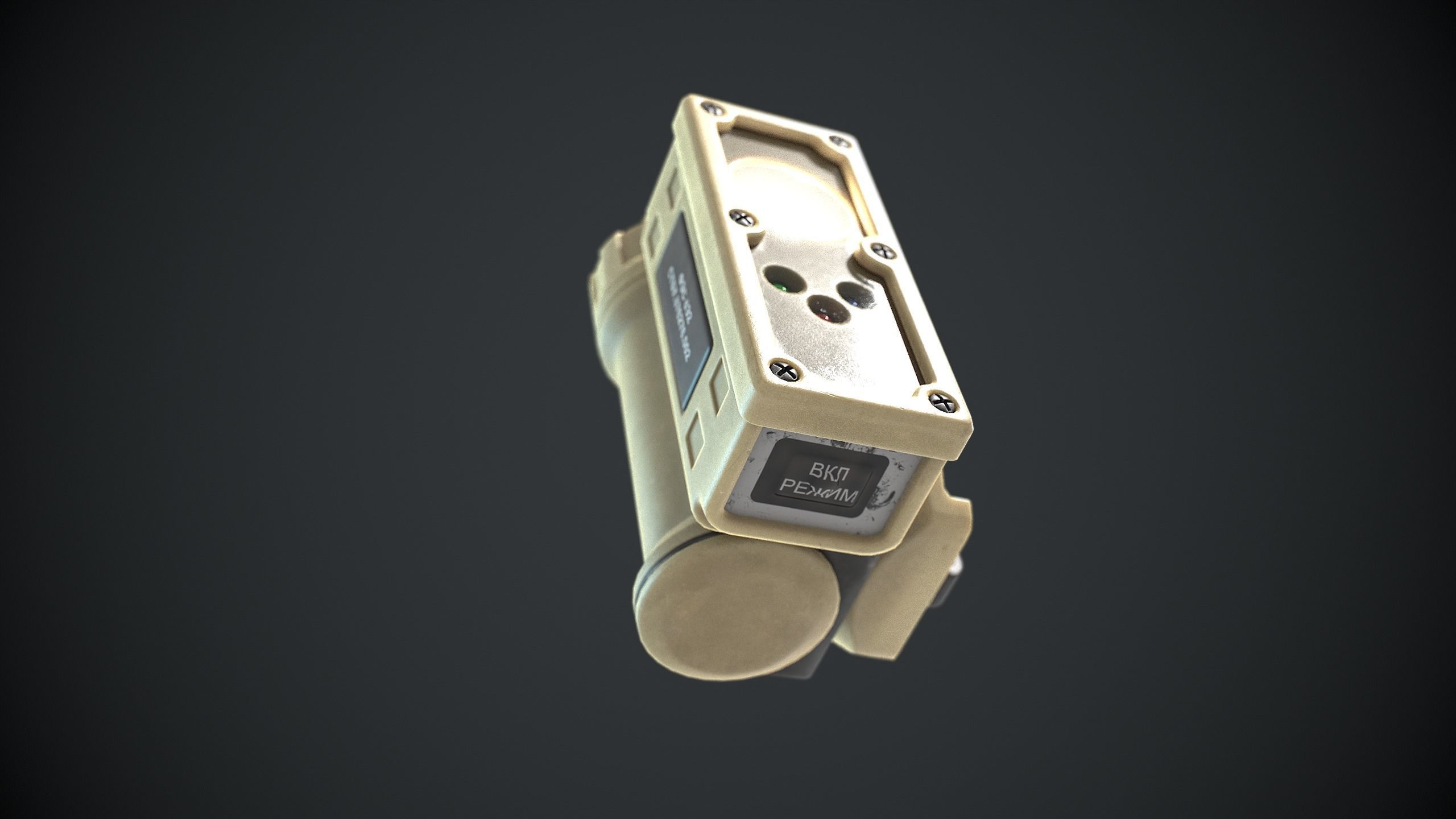 Tactical Light 6E2  Low-poly 3D model_10