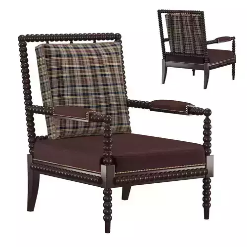 New Bohemian Spindle Chair 3D model