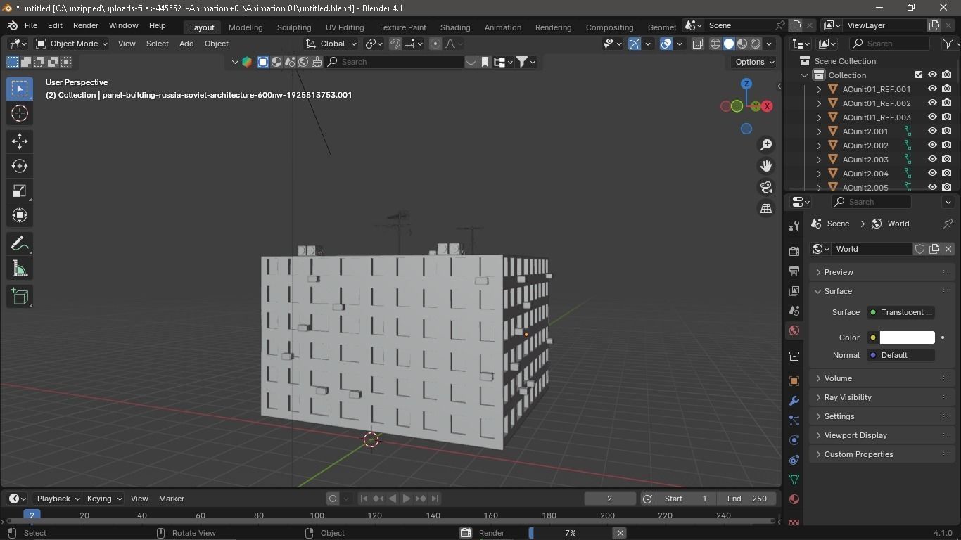 Apartment Low-poly 3D model_2