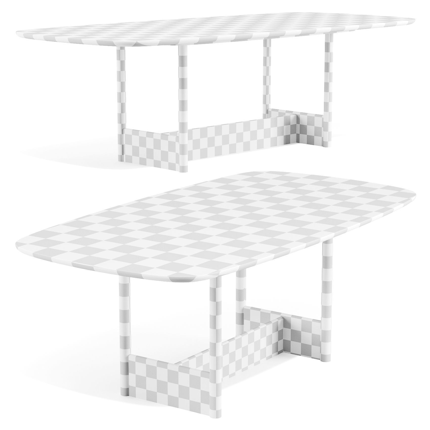 Bonaldo Pivot - Dining Tables 3D model_4