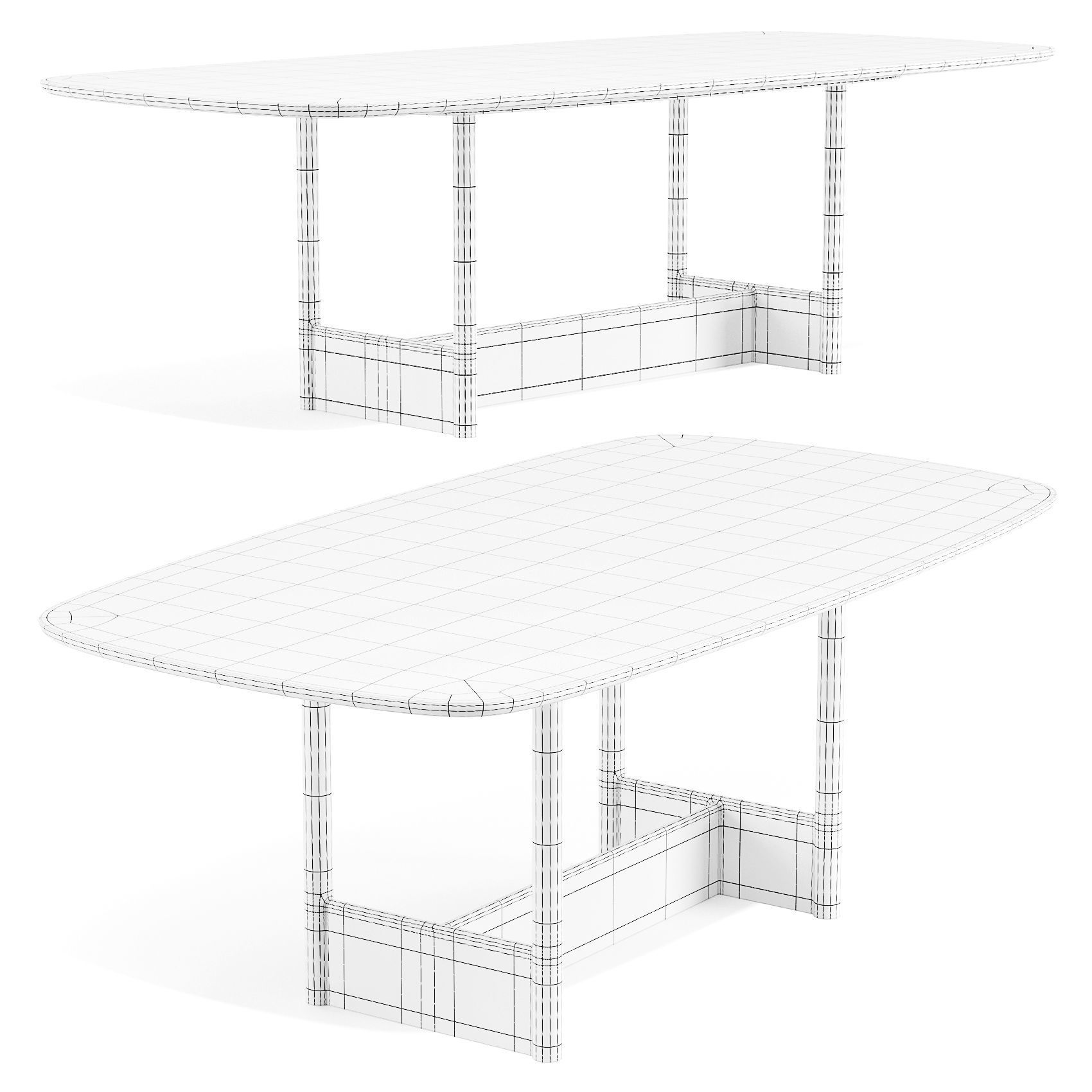 Bonaldo Pivot - Dining Tables 3D model_5