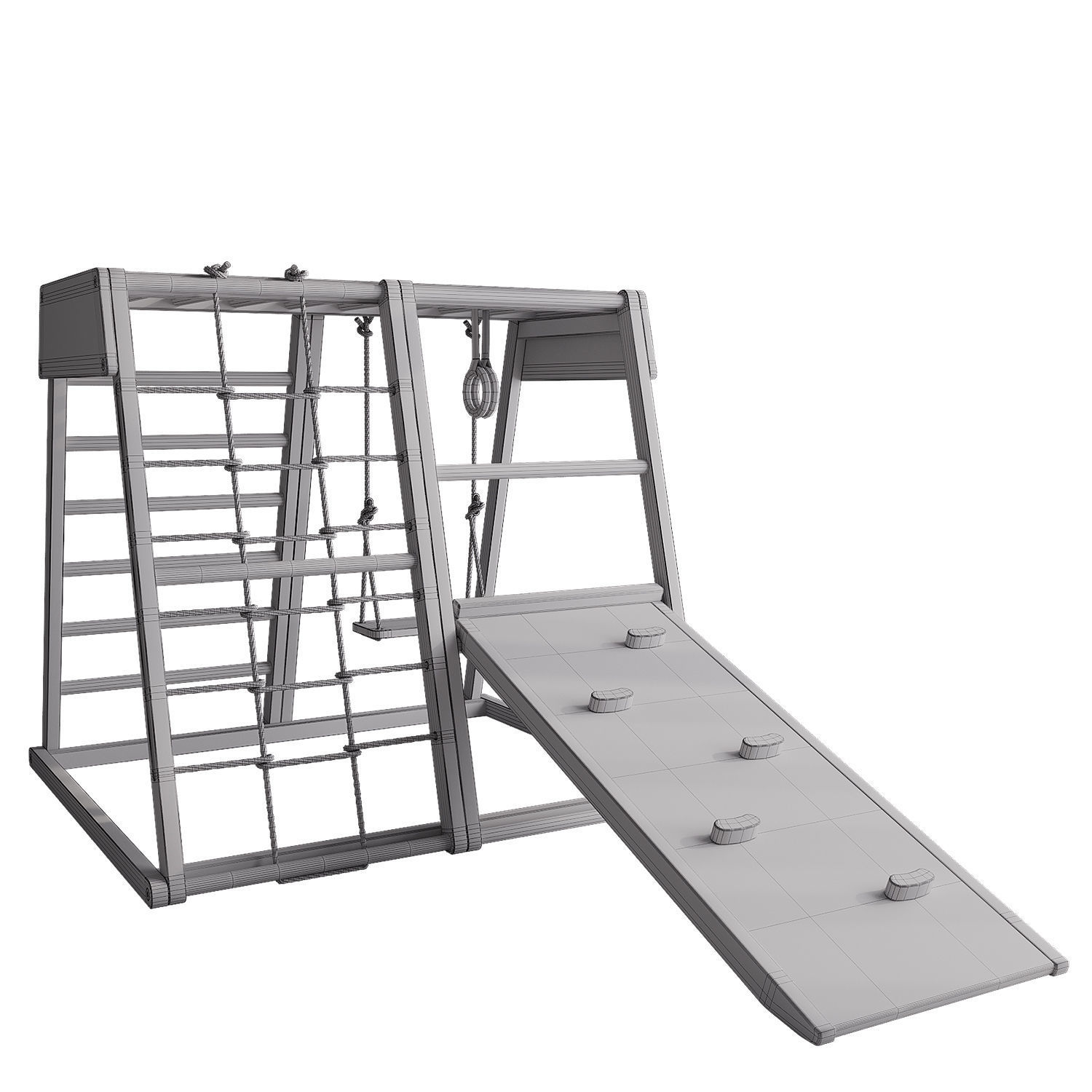 Climbing frame for children 3D model_3