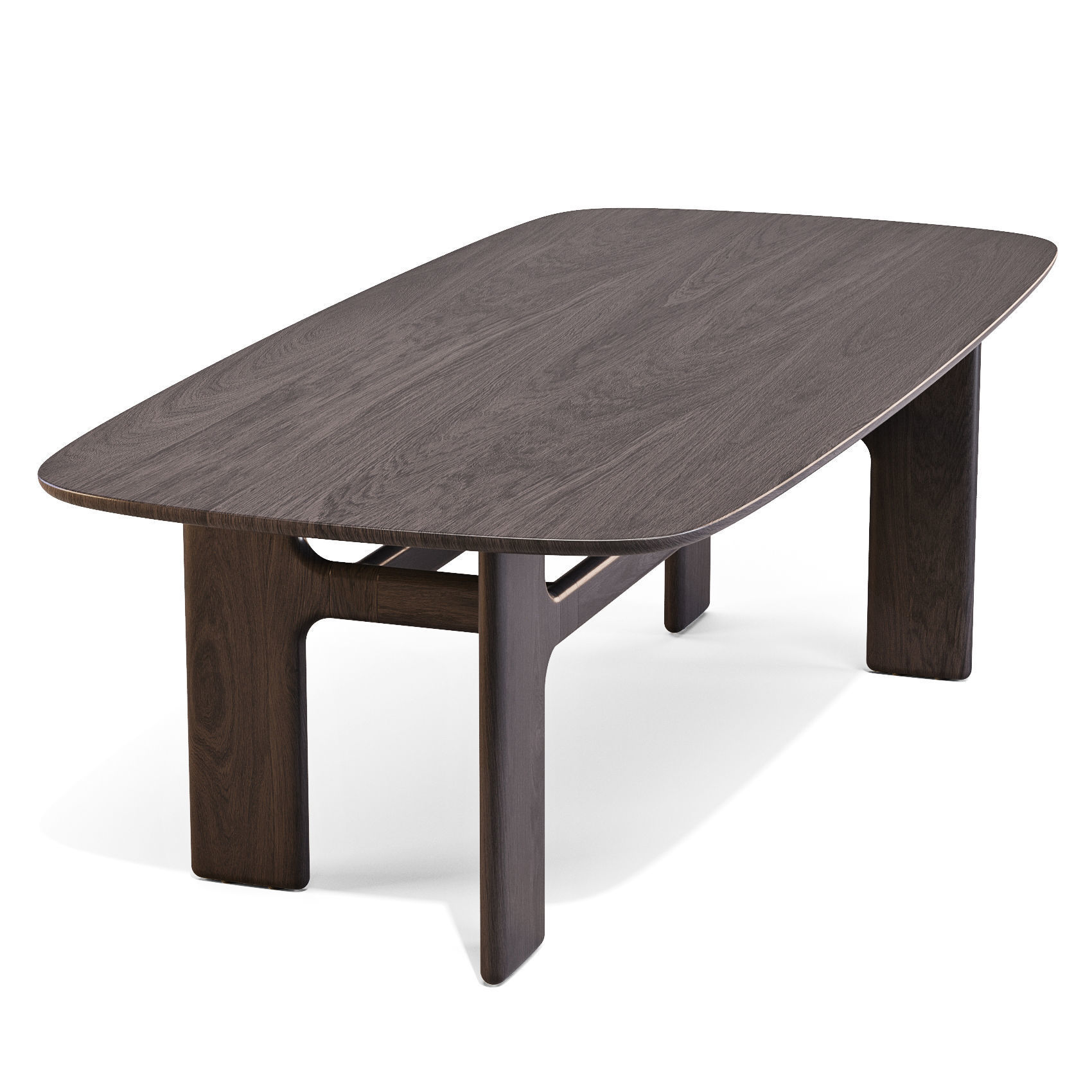 Bonaldo Hippos Wood - Dining Tables 3D model_2