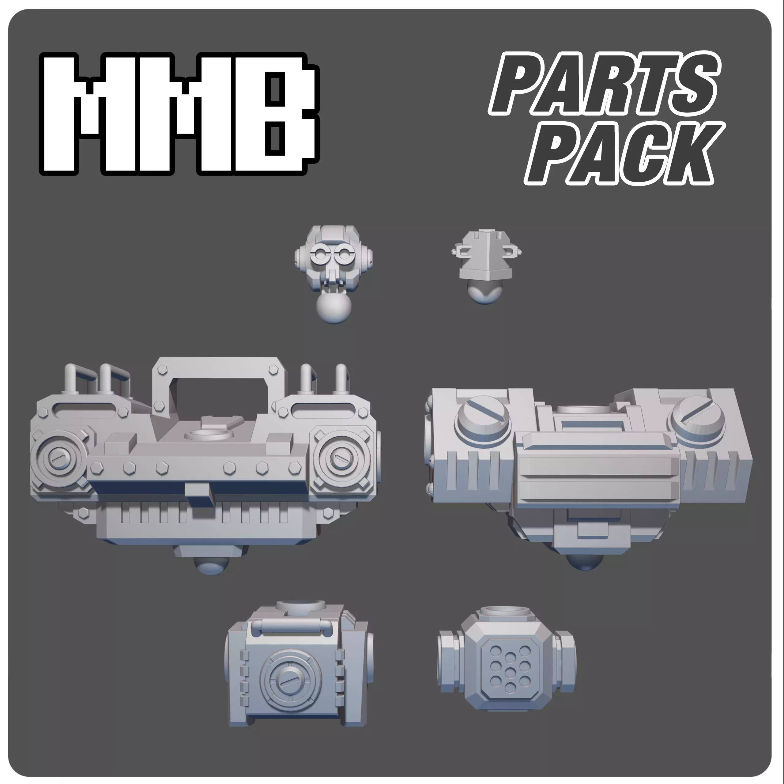 MMB Addon 6 Mech parts 3D print model_0