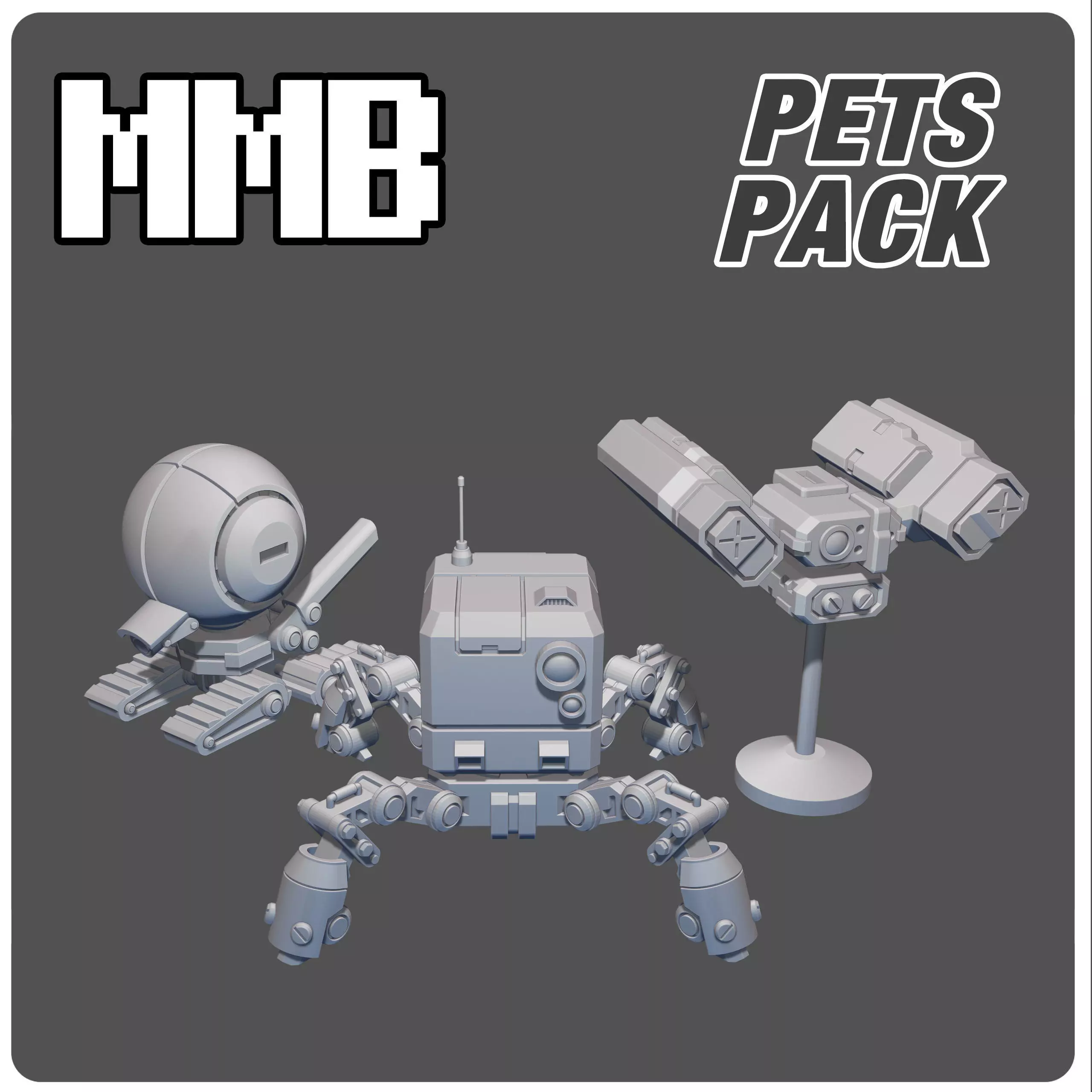 MMB Addon 3 Mech pets 3D print model_0