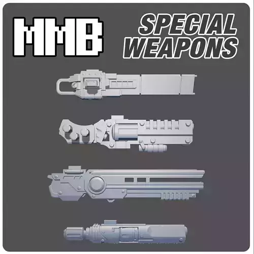 MMB Addon 4 Special weapons 3D print model