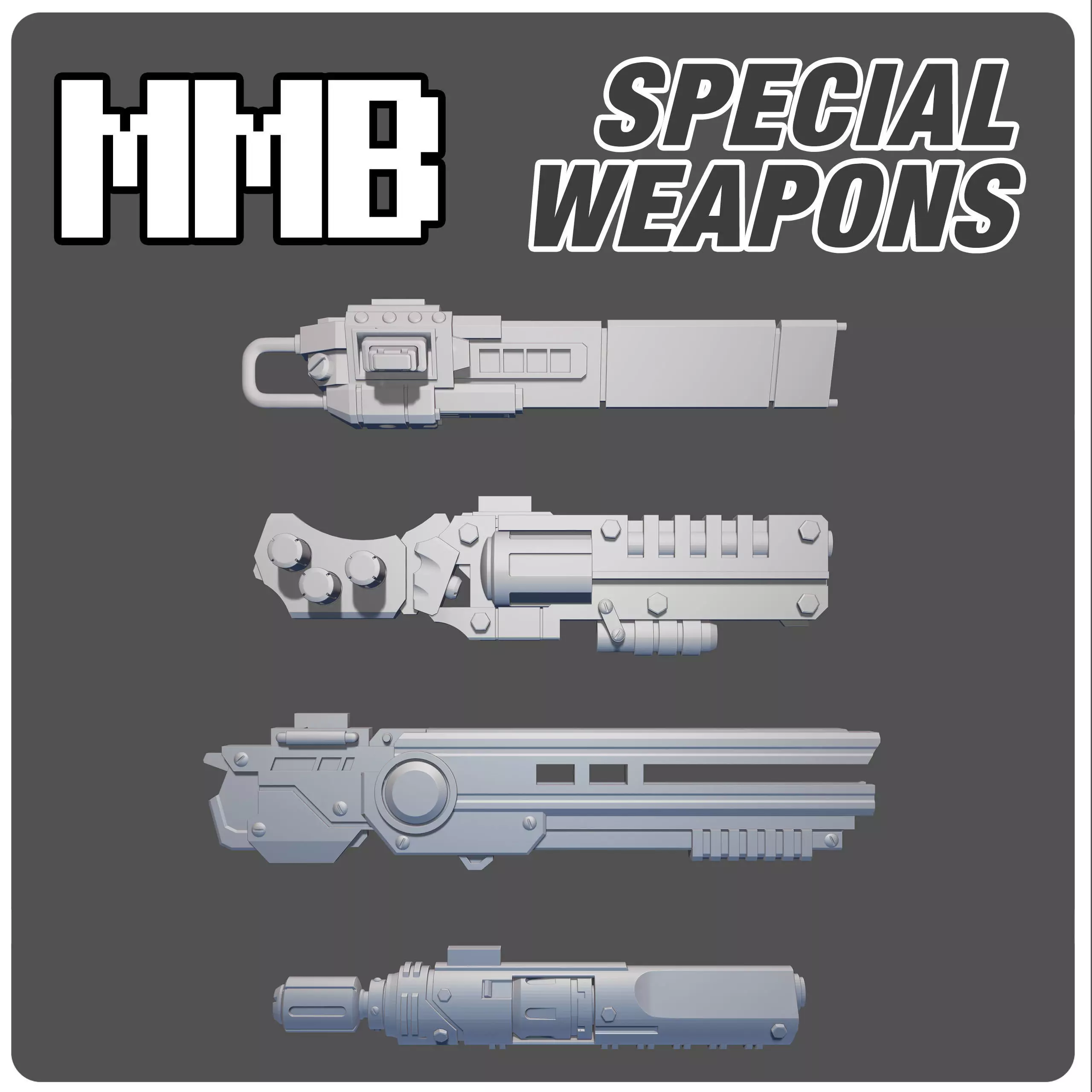 MMB Addon 4 Special weapons 3D print model_0
