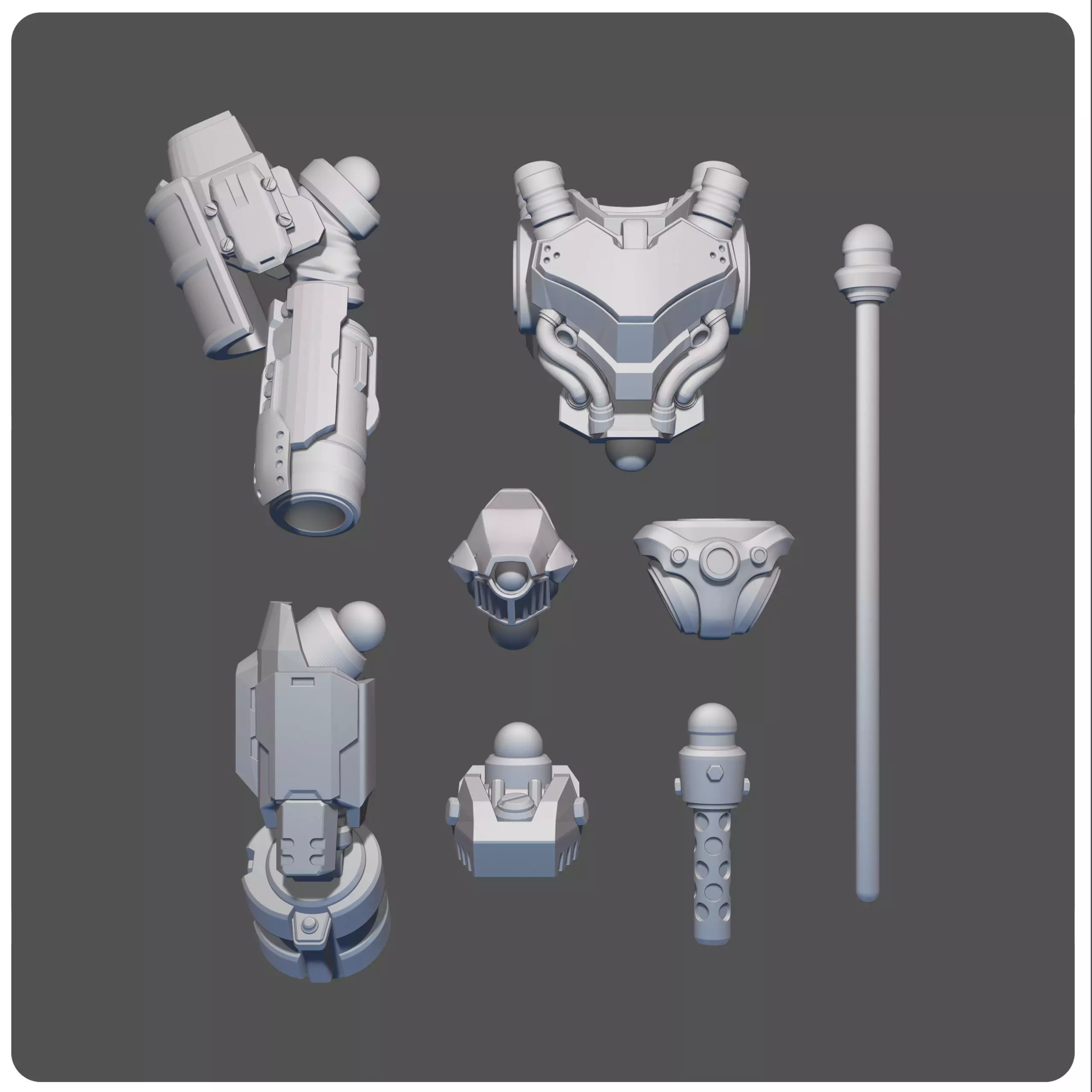 MMB Addon Shinra mech 3D print model_0