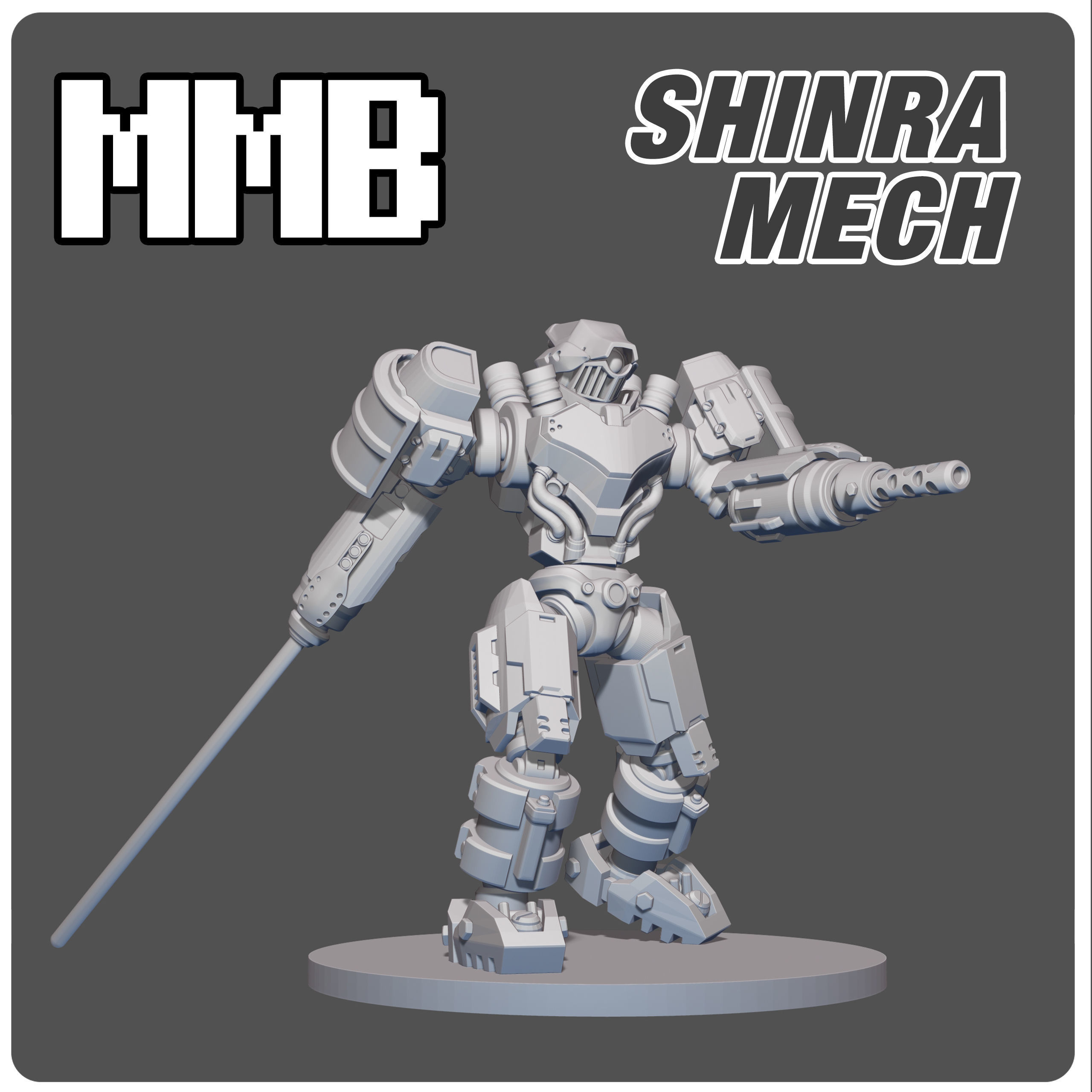 MMB Addon Shinra mech 3D print model_1