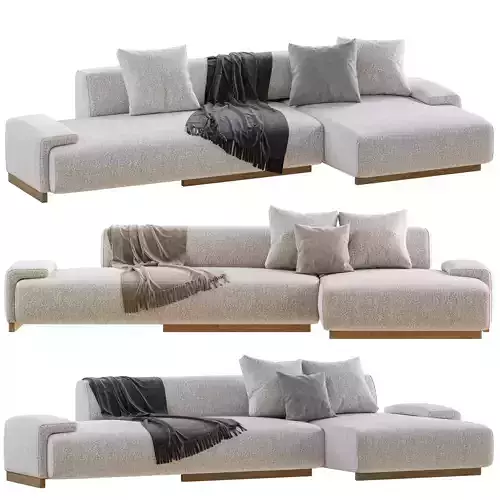 Moroso Loveland Lshaped Sofa 3D model