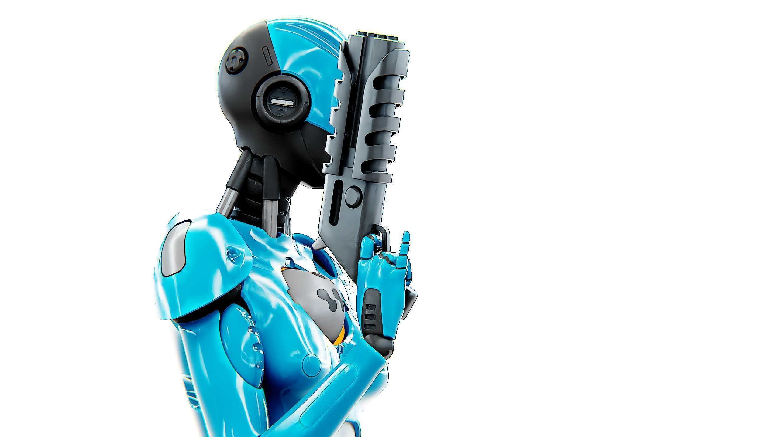 ANDROID GENESIS-X  Rigged for Unreal Engine - Unity - MIXAMO 3D model_25