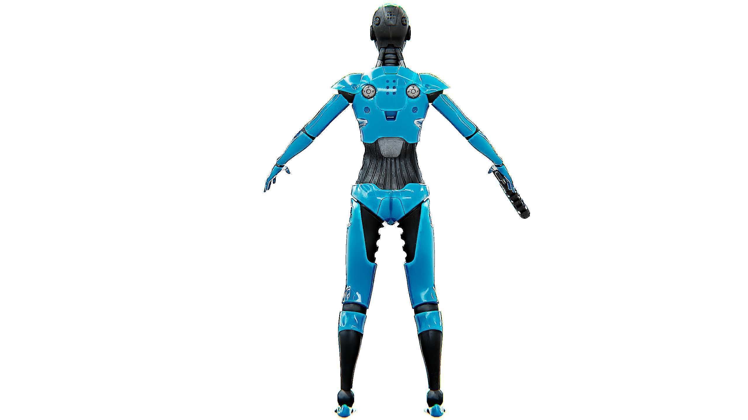 ANDROID GENESIS-X  Rigged for Unreal Engine - Unity - MIXAMO 3D model_31