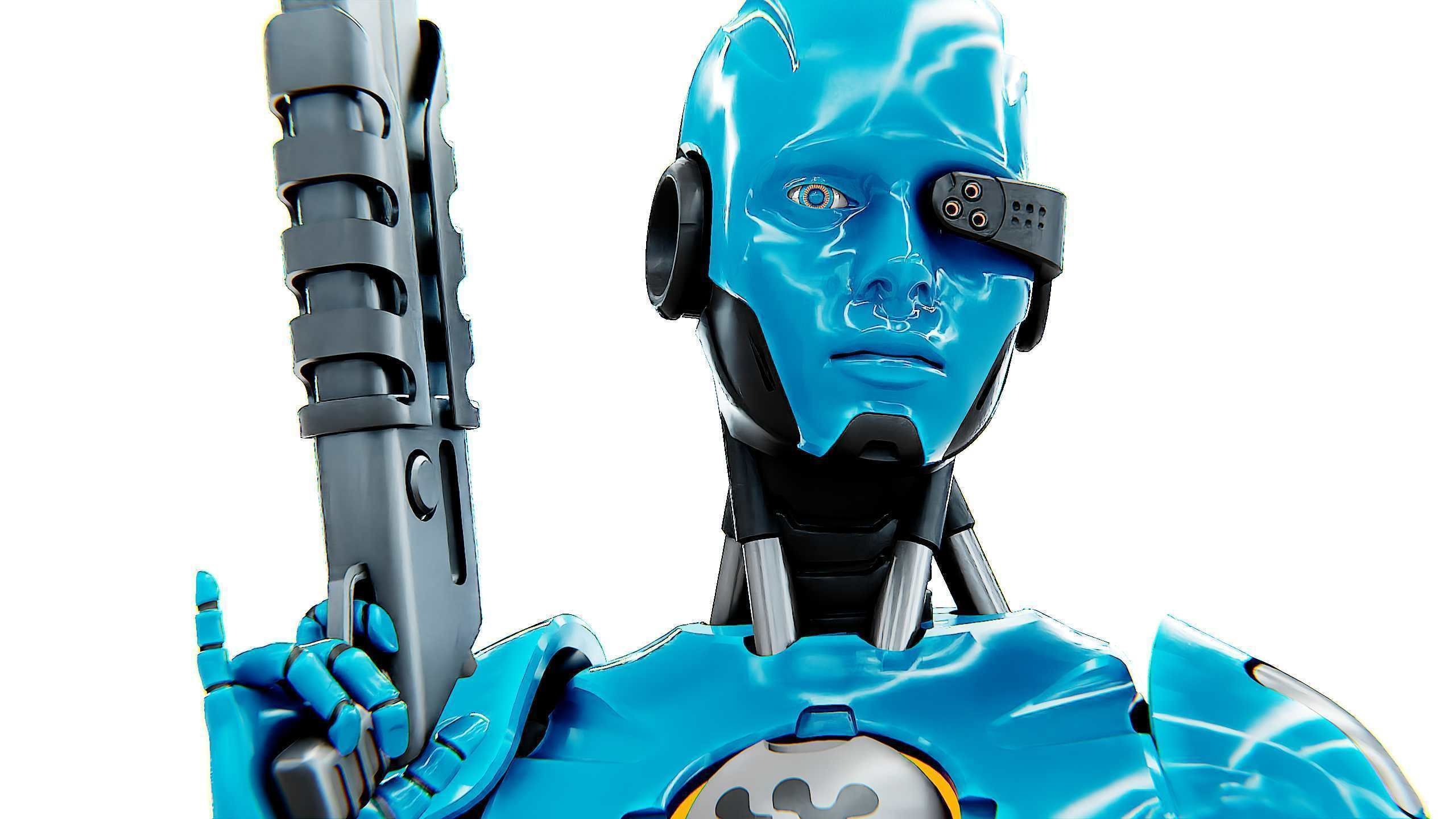 ANDROID GENESIS-X  Rigged for Unreal Engine - Unity - MIXAMO 3D model_26