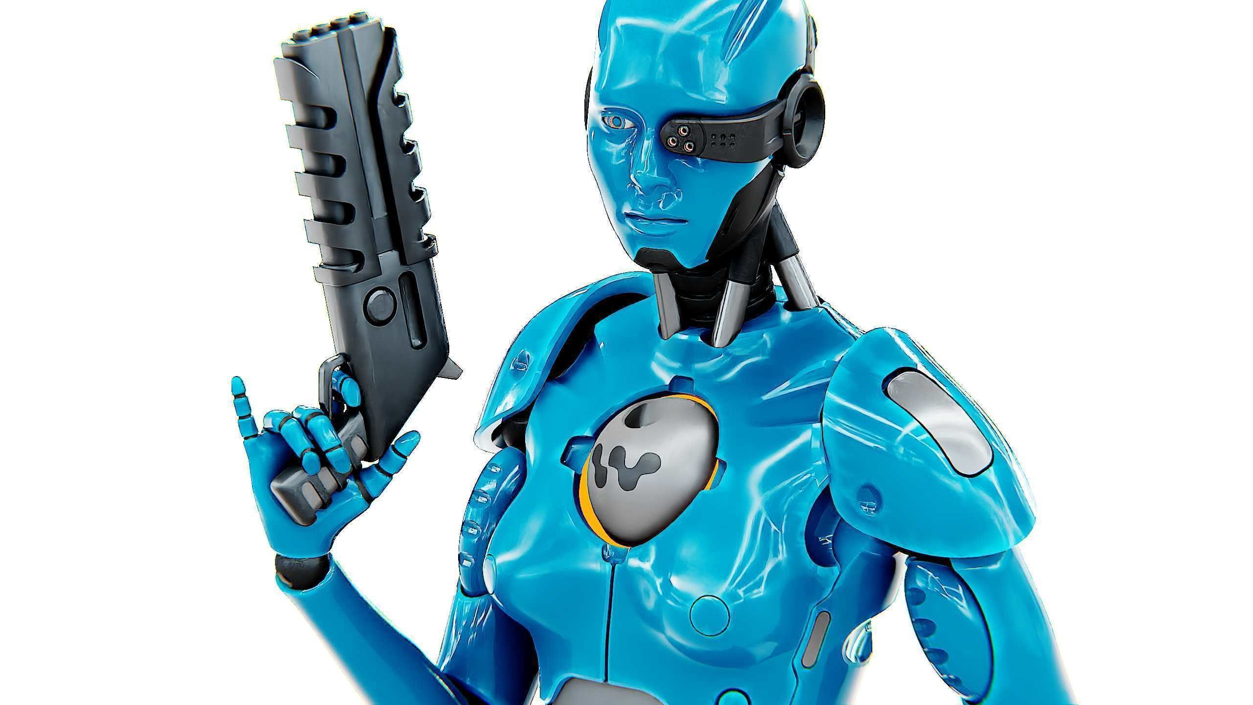 ANDROID GENESIS-X  Rigged for Unreal Engine - Unity - MIXAMO 3D model_23