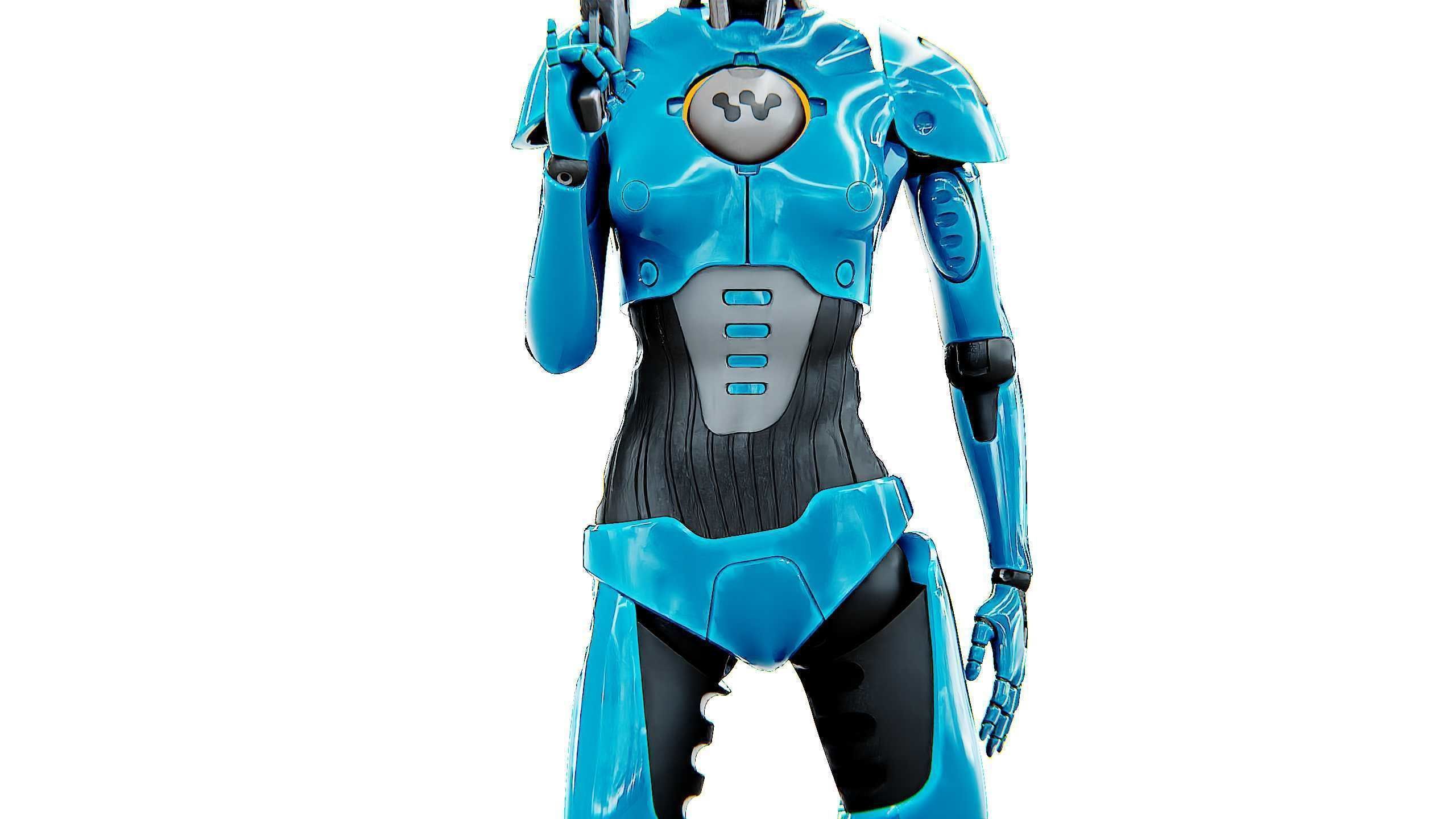 ANDROID GENESIS-X  Rigged for Unreal Engine - Unity - MIXAMO 3D model_27