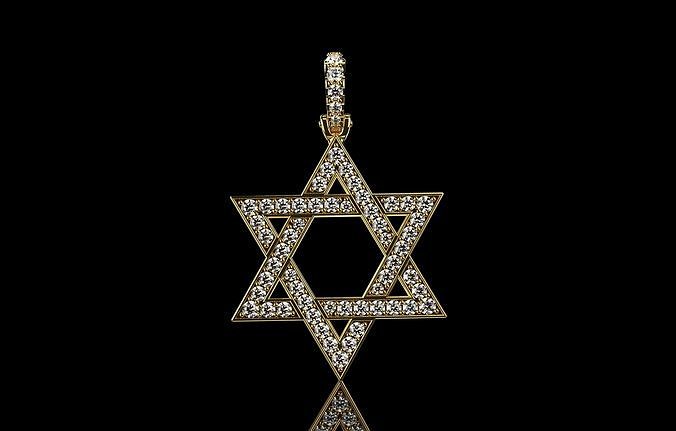 Star of David Number 50 3D print model