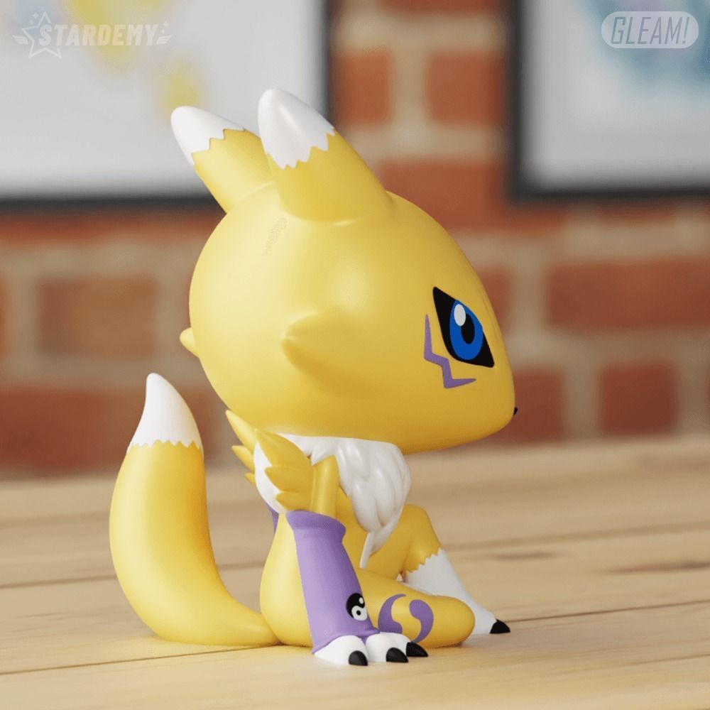 Renamon Chibi 2 models Digimon Tamers 3D print model_4