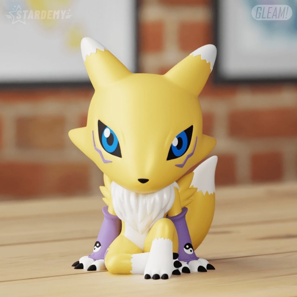 Renamon Chibi 2 models Digimon Tamers 3D print model_9