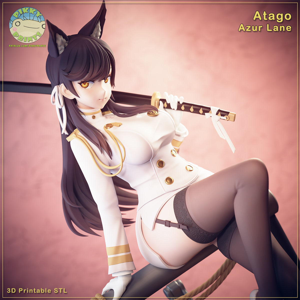 Atago - Azur Lane 3D print model_1
