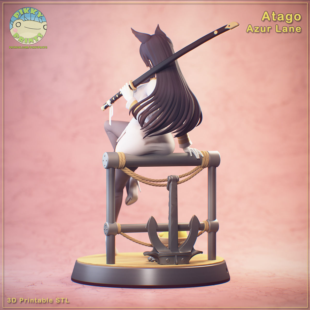 Atago - Azur Lane 3D print model_2