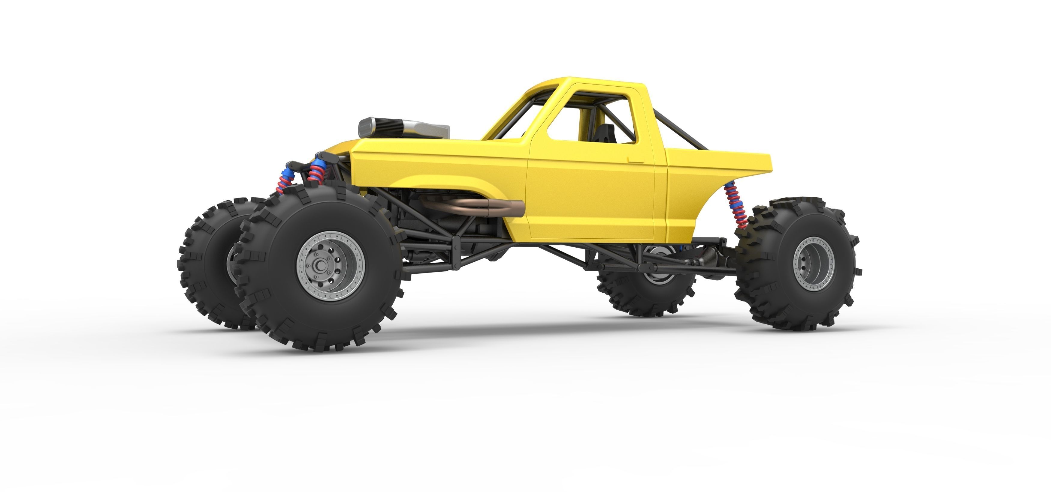 Mud dragster Version 4 Scale 1 to 25 3D print model_2