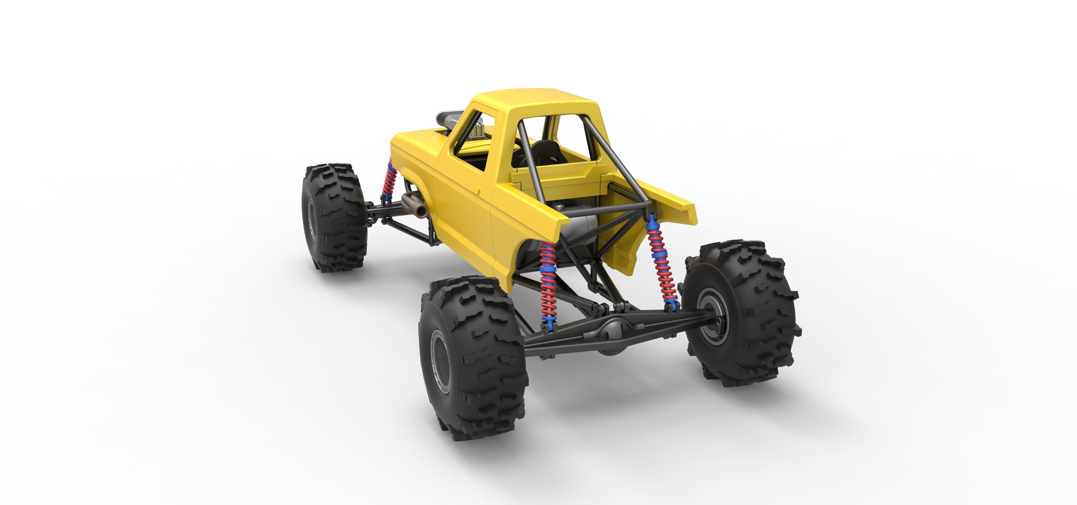 Mud dragster Version 4 Scale 1 to 25 3D print model_14