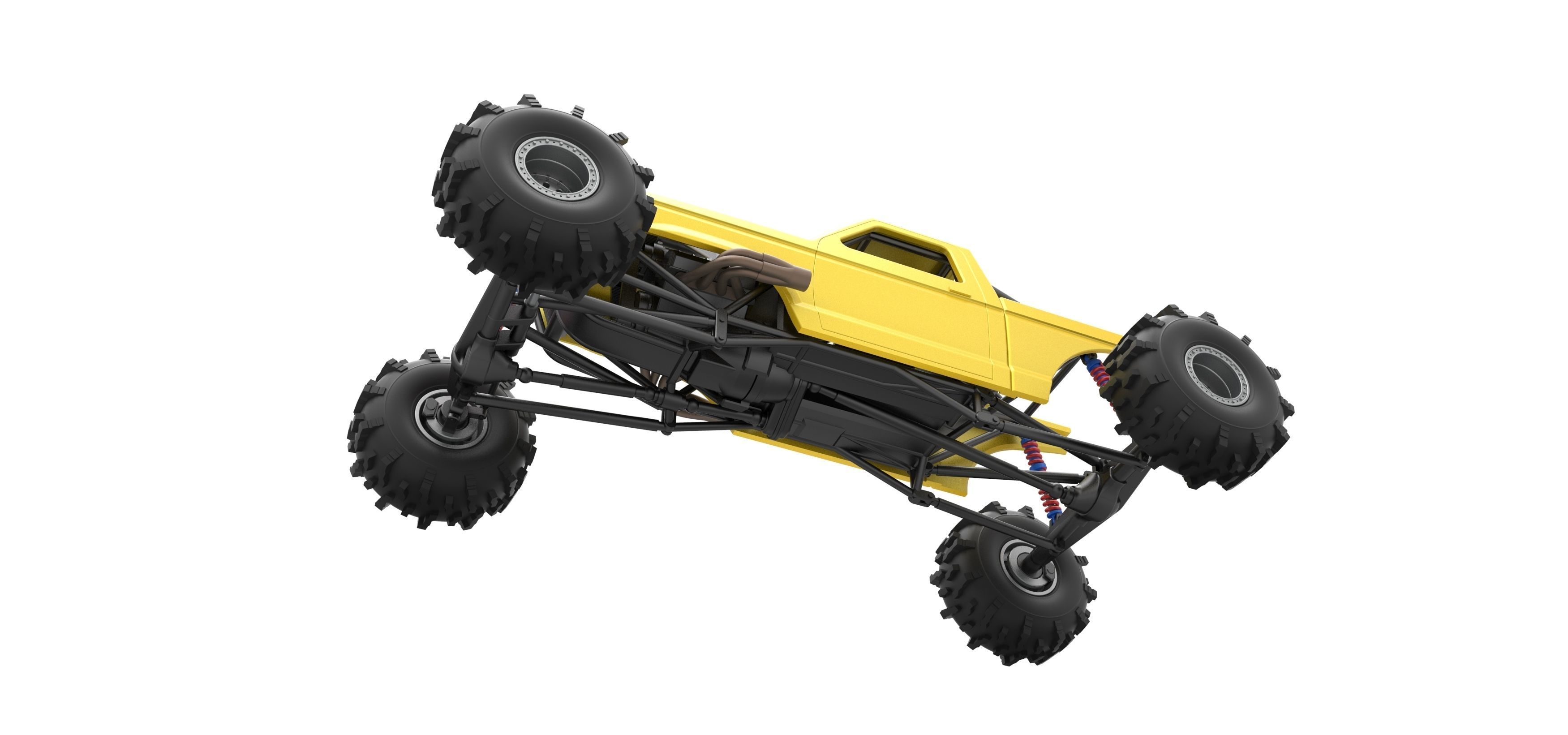 Mud dragster Version 4 Scale 1 to 25 3D print model_3