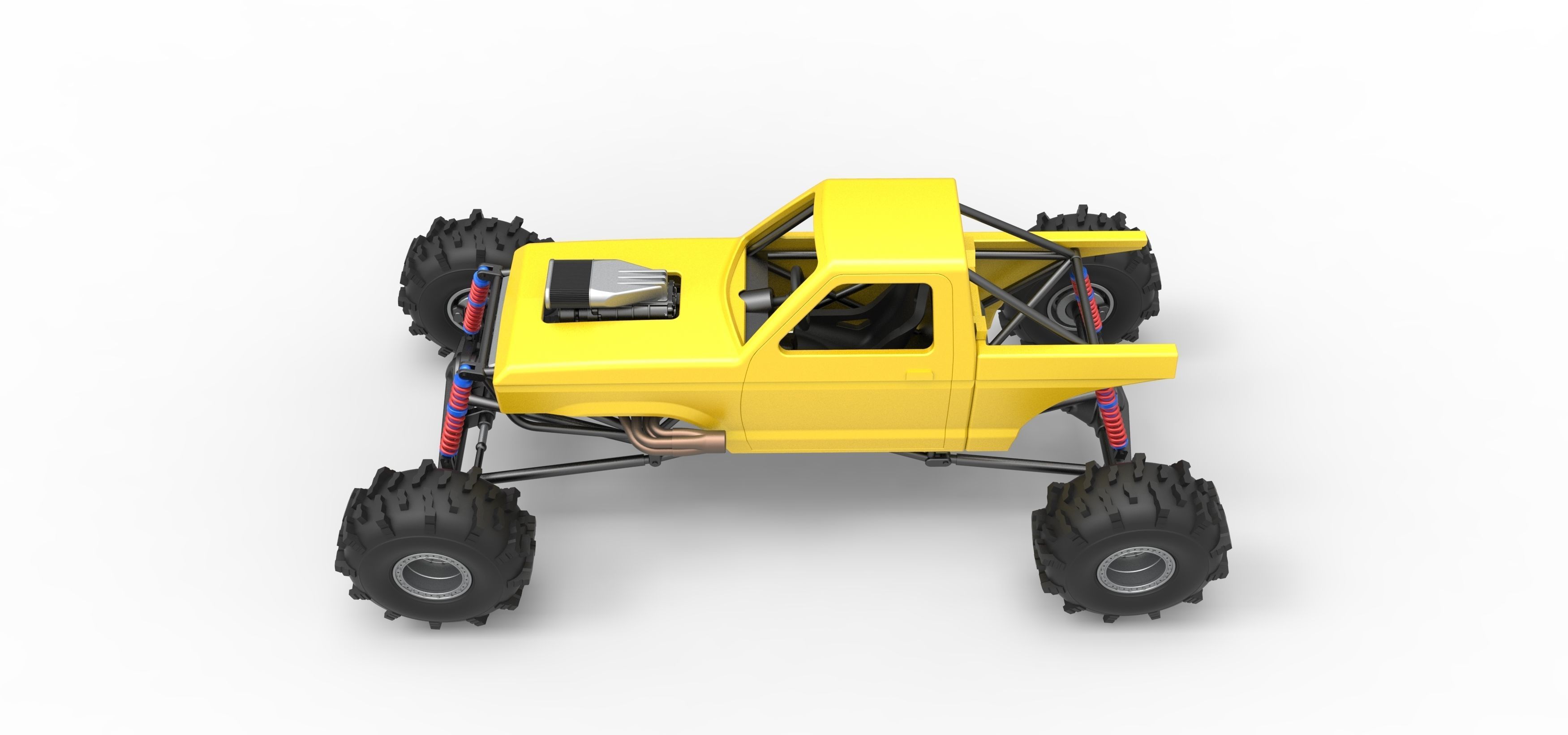 Mud dragster Version 4 Scale 1 to 25 3D print model_10