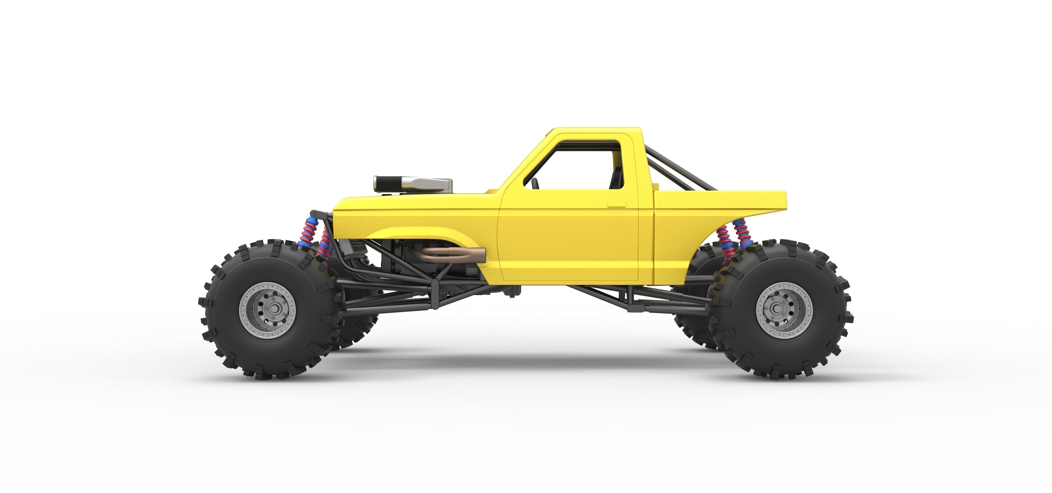 Mud dragster Version 4 Scale 1 to 25 3D print model_9