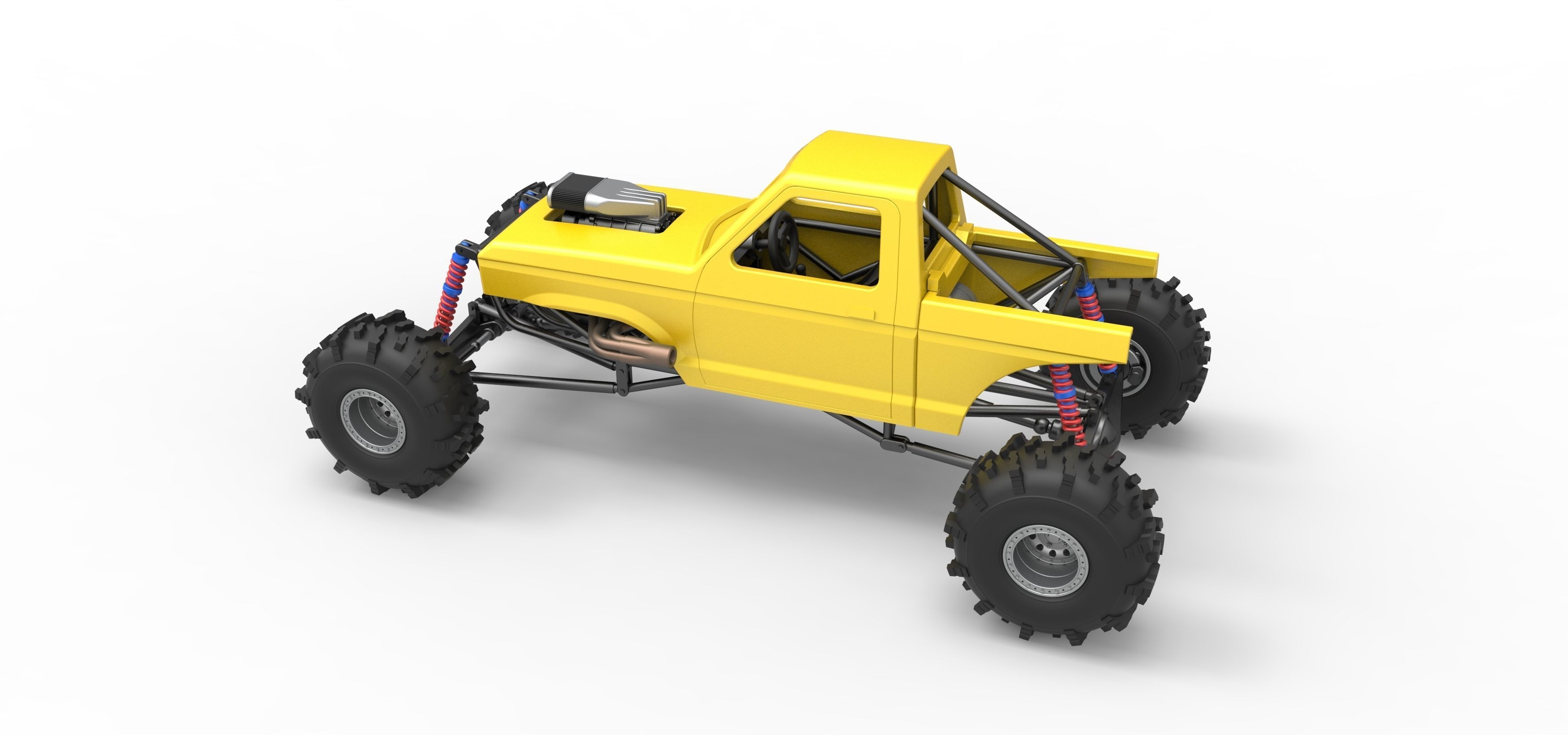 Mud dragster Version 4 Scale 1 to 25 3D print model_12