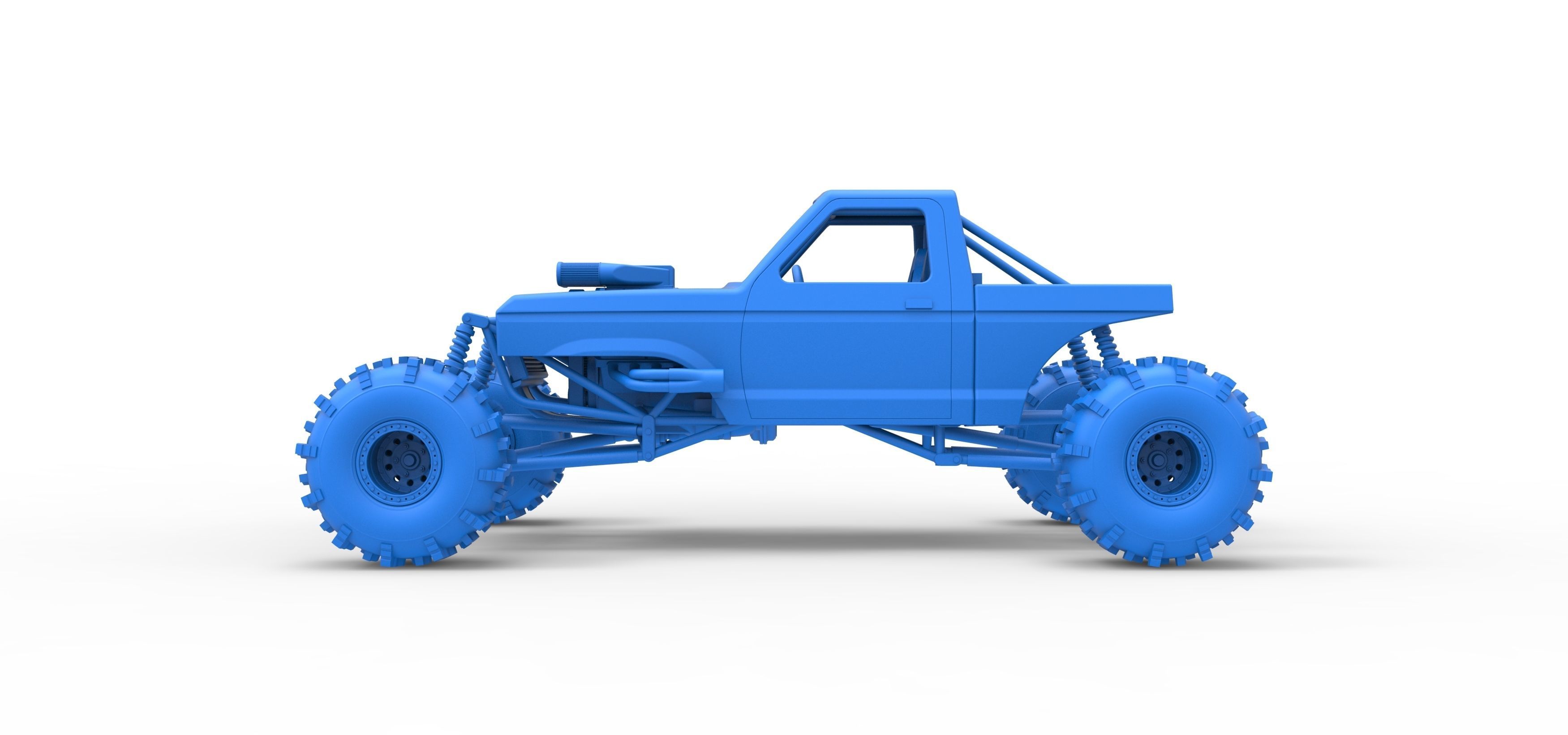 Mud dragster Version 4 Scale 1 to 25 3D print model_26