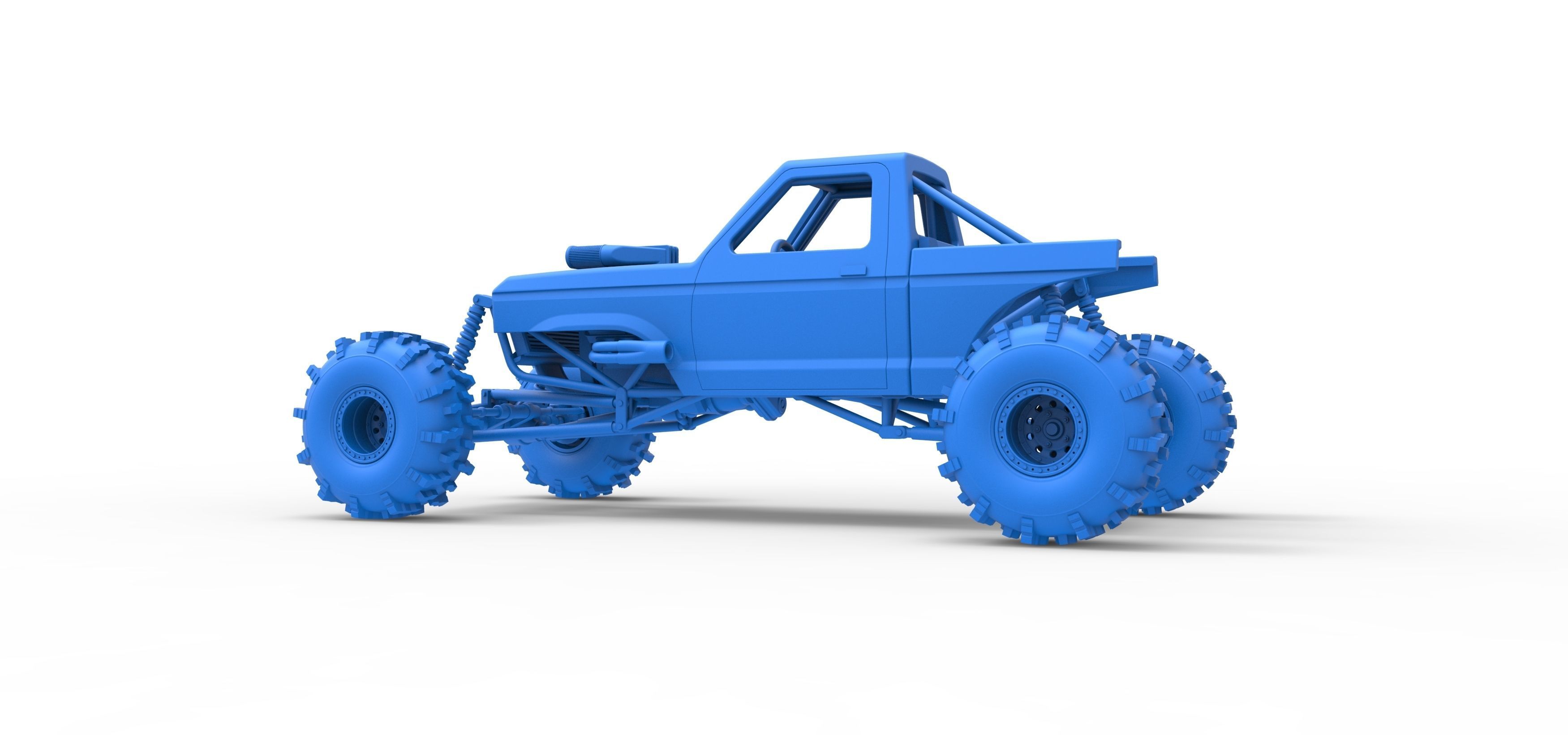 Mud dragster Version 4 Scale 1 to 25 3D print model_30