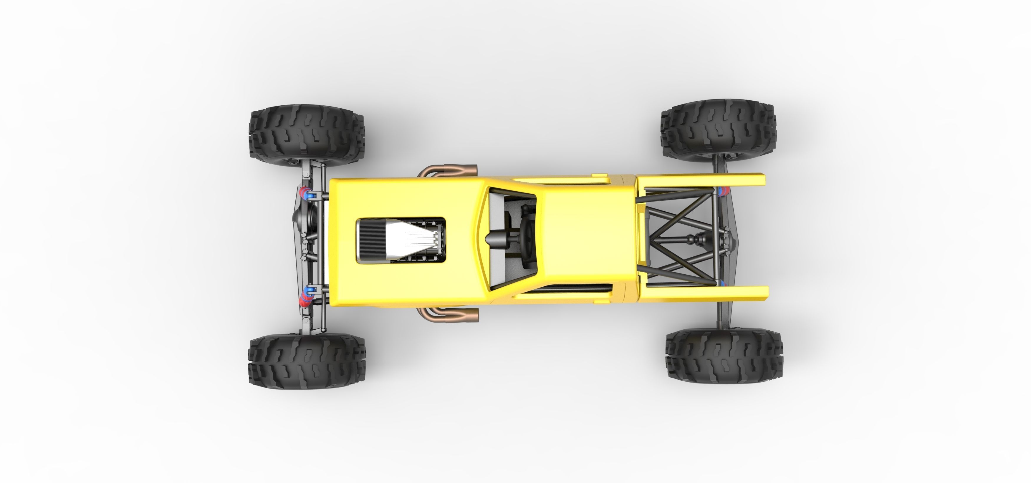 Mud dragster Version 4 Scale 1 to 25 3D print model_11