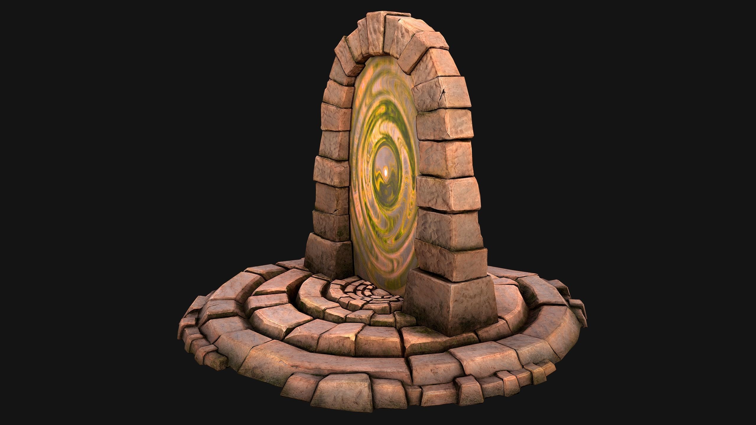 Teleport in the Desert of the Sands of Time for Unreal and Unity Low-poly 3D model_18