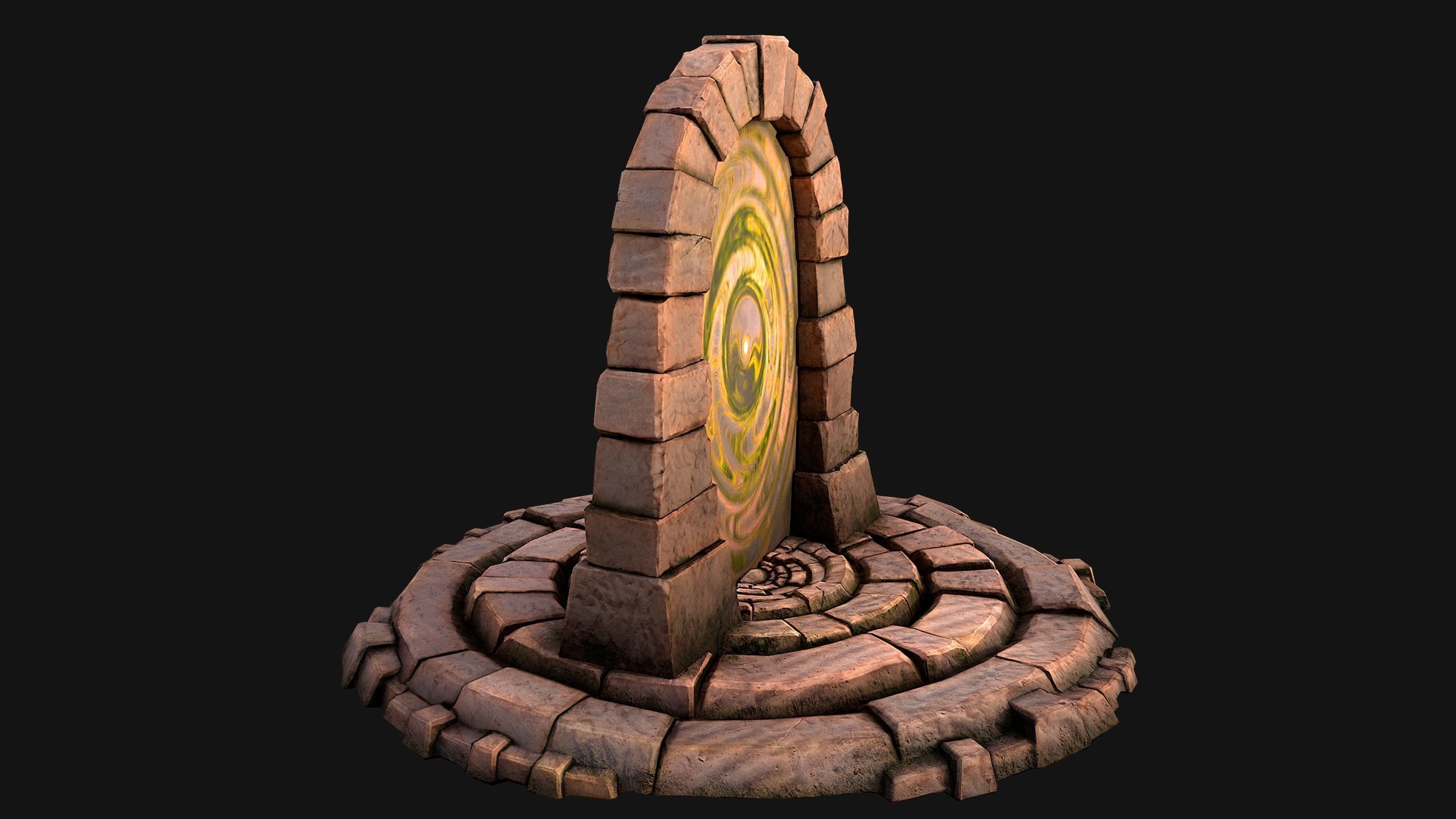 Teleport in the Desert of the Sands of Time for Unreal and Unity Low-poly 3D model_21