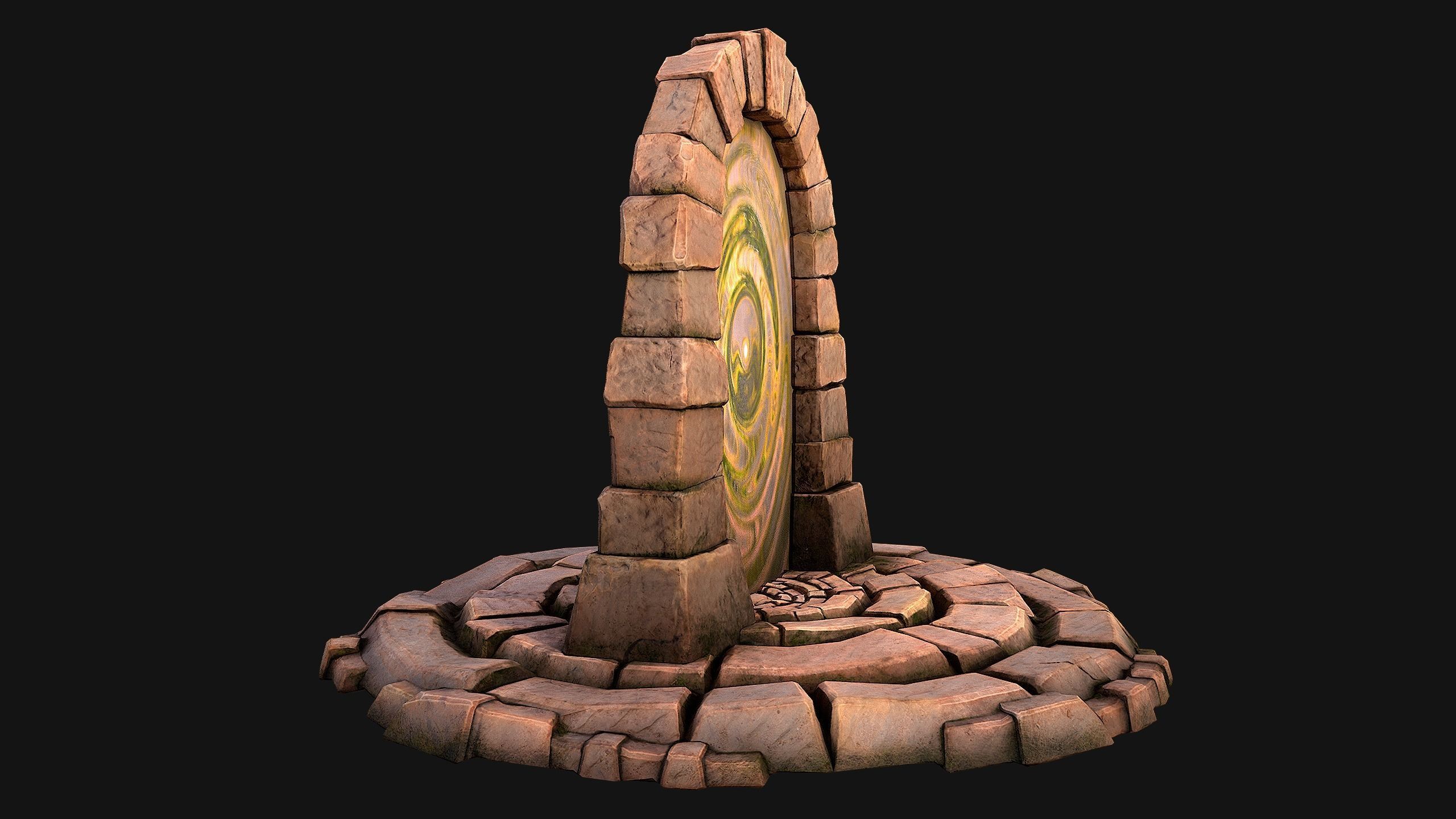 Teleport in the Desert of the Sands of Time for Unreal and Unity Low-poly 3D model_11