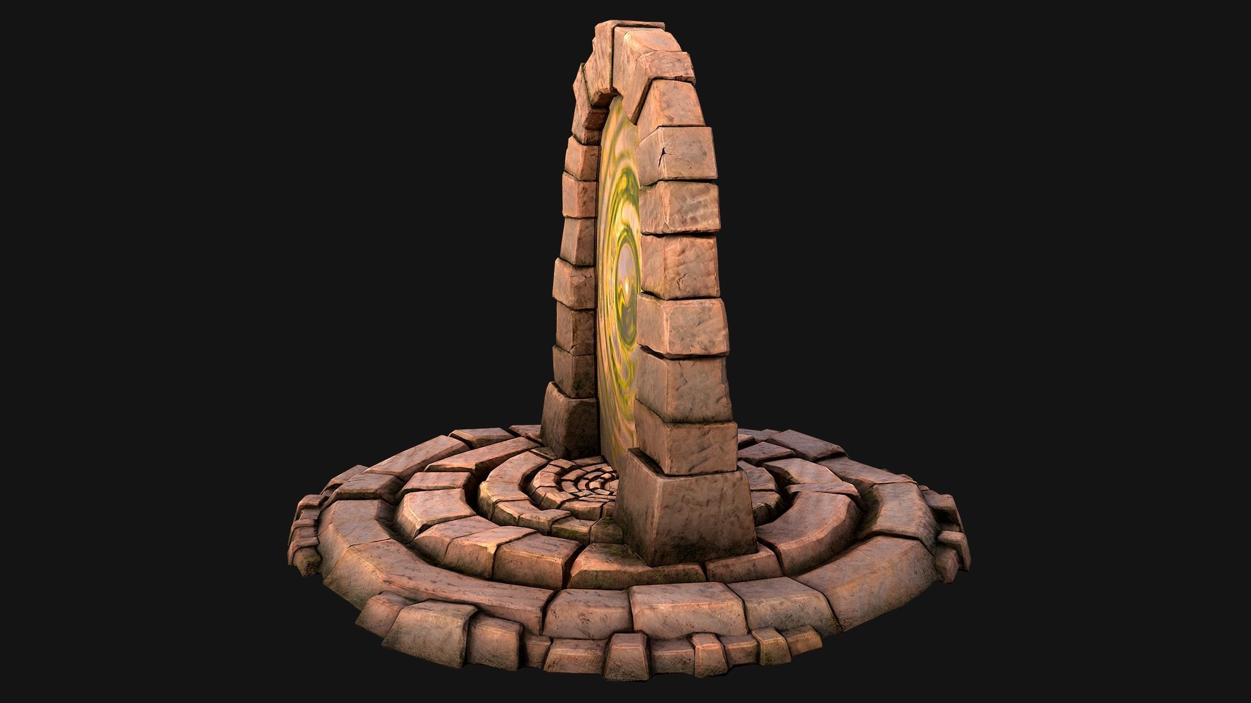 Teleport in the Desert of the Sands of Time for Unreal and Unity Low-poly 3D model_19