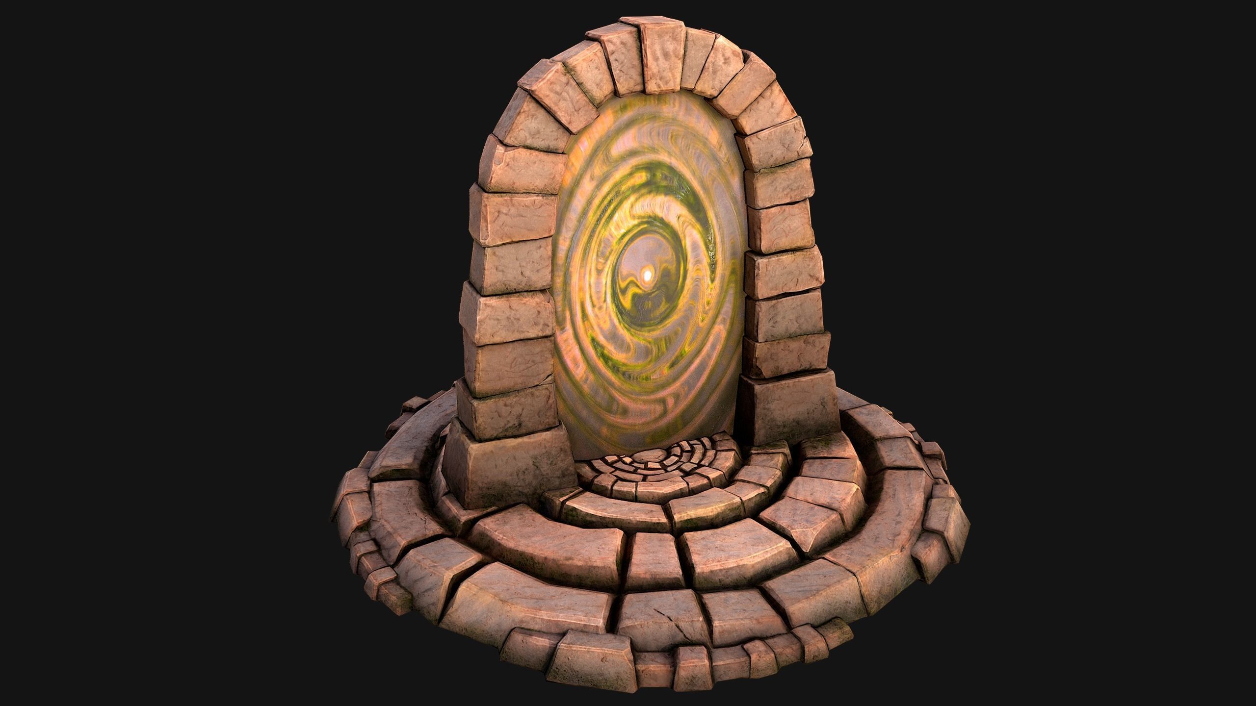 Teleport in the Desert of the Sands of Time for Unreal and Unity Low-poly 3D model_14