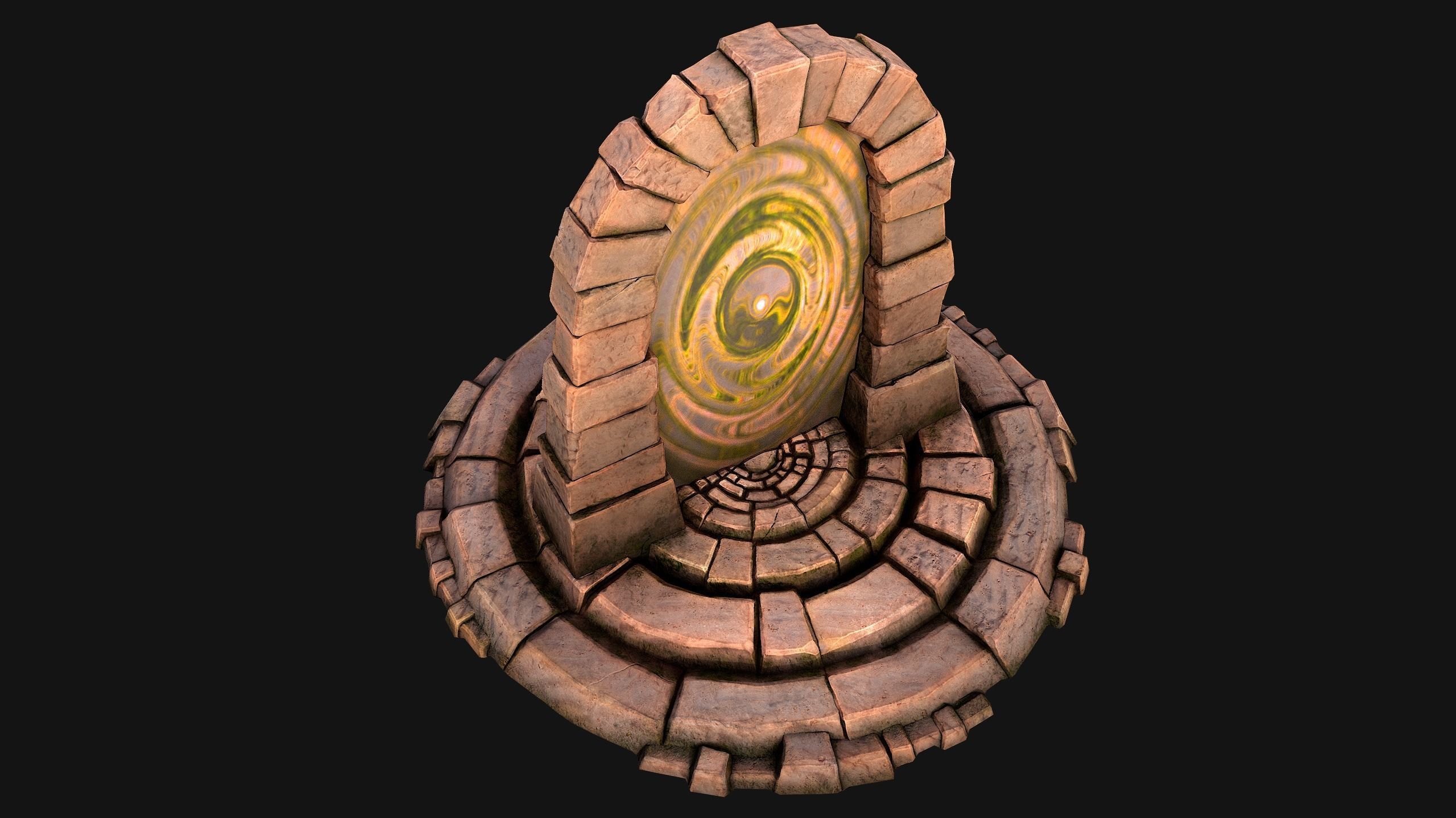 Teleport in the Desert of the Sands of Time for Unreal and Unity Low-poly 3D model_24